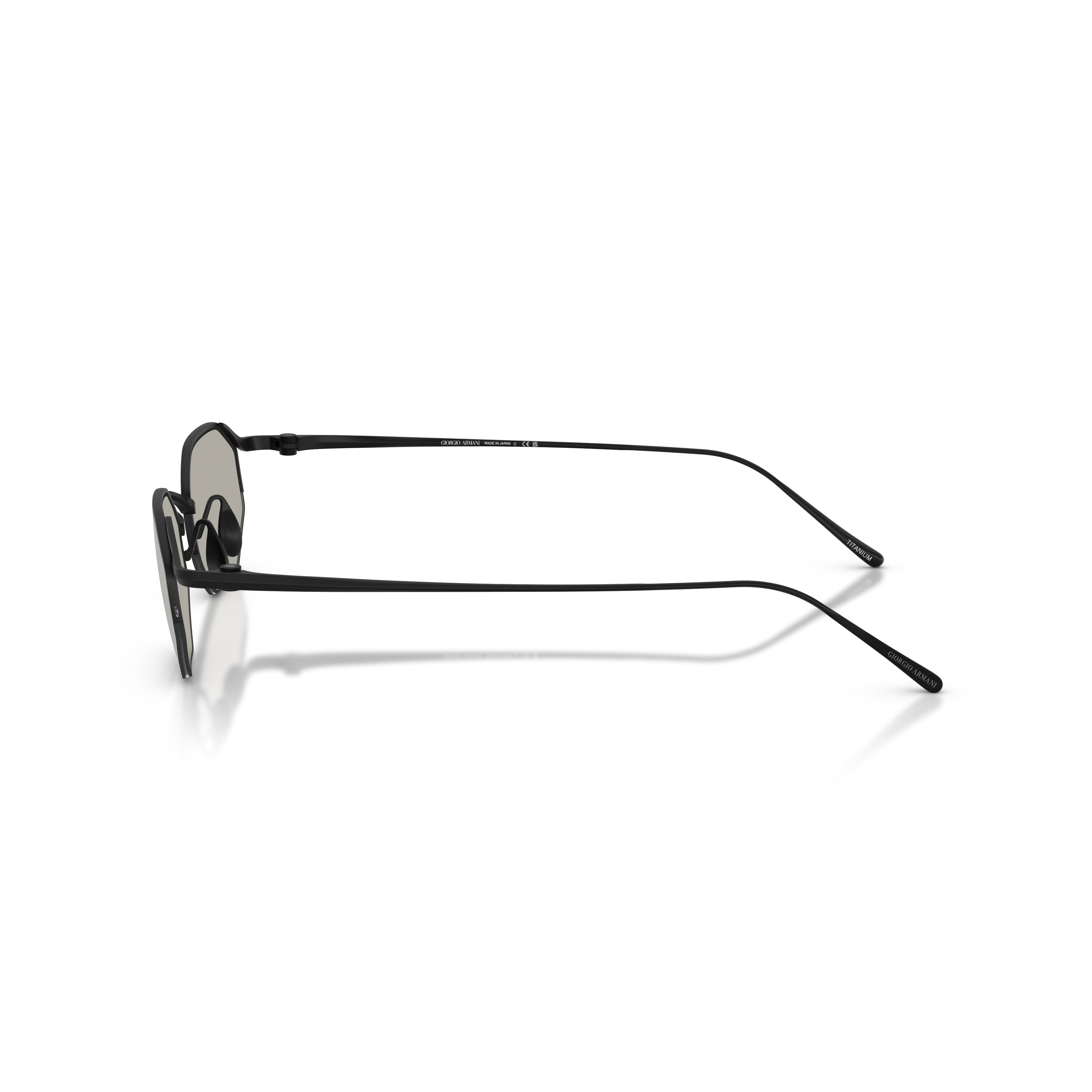 0ar6171t Geometric Octagonal Black Titanium Sunglasses