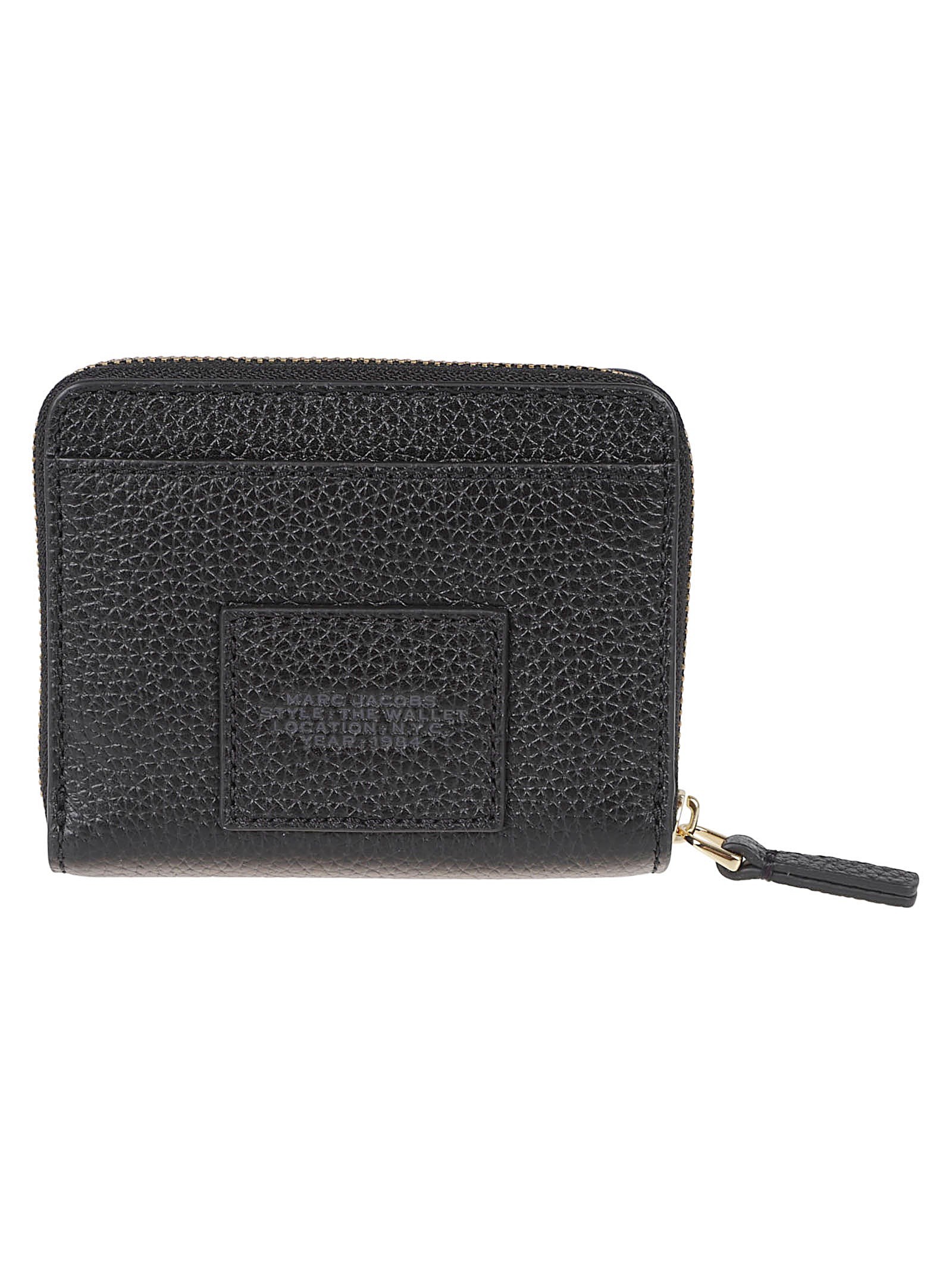 Textured Leather Wallet With Logo