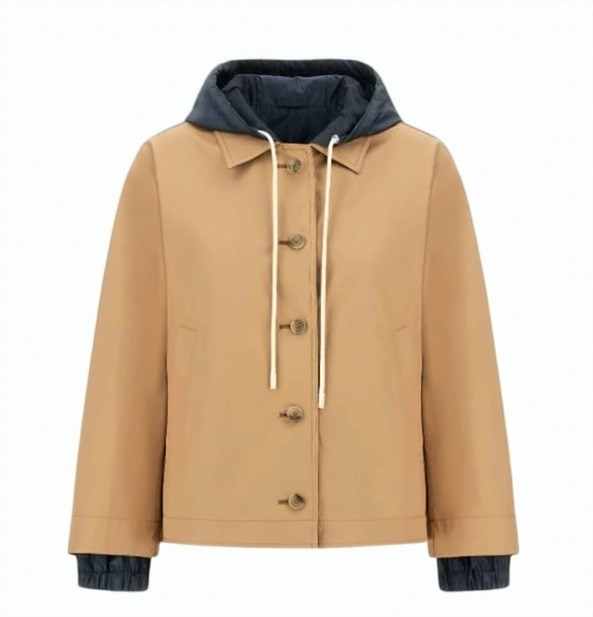 Reversible Dean Hooded Button Jacket