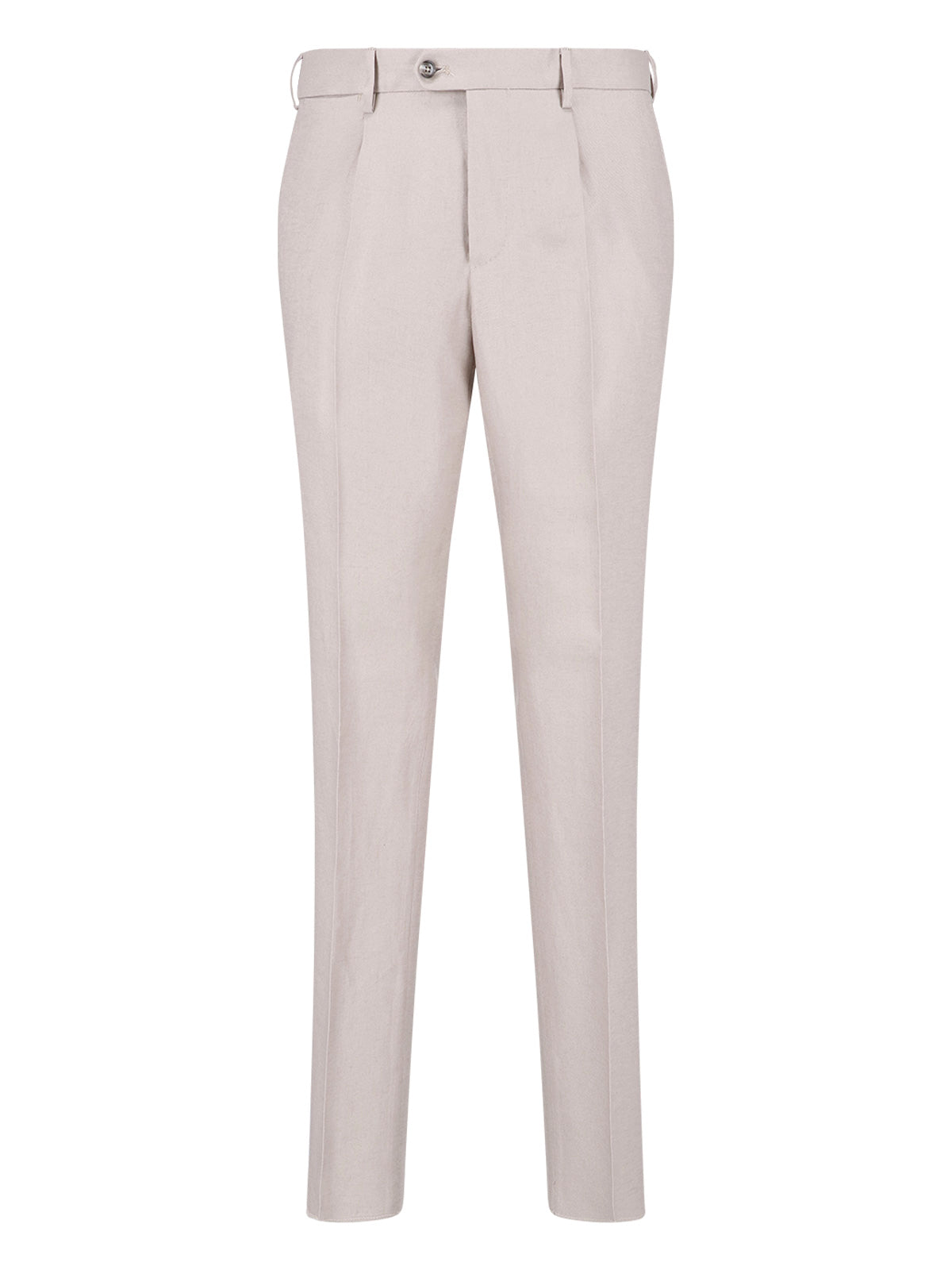 Gray Double-Breasted Linen Suit