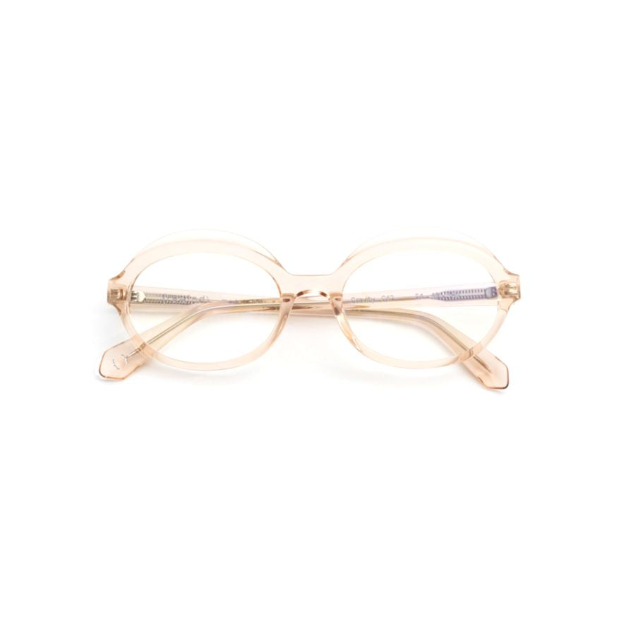 Gravity Translucent Acetate Eyeglasses with Oval Lenses