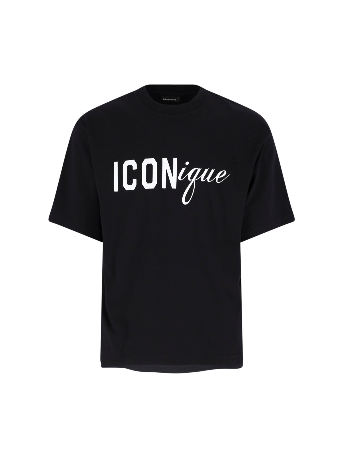 Black ICONique Logo Crew Neck T-Shirt