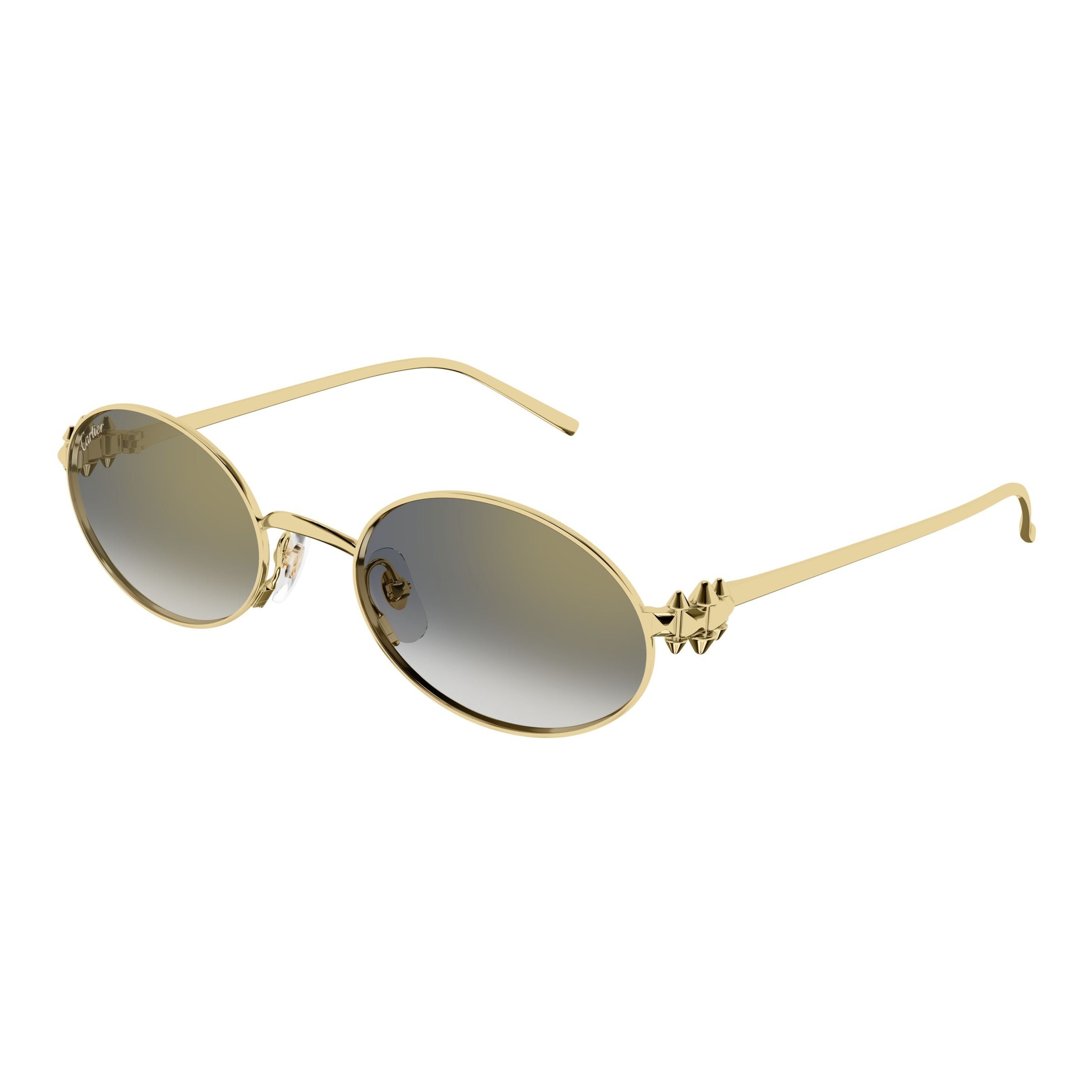 Ct0644s Gold Metal Oval Sunglasses
