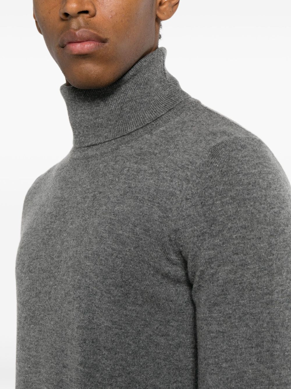 Turtleneck Sweater In Wool-Cashmere Blend