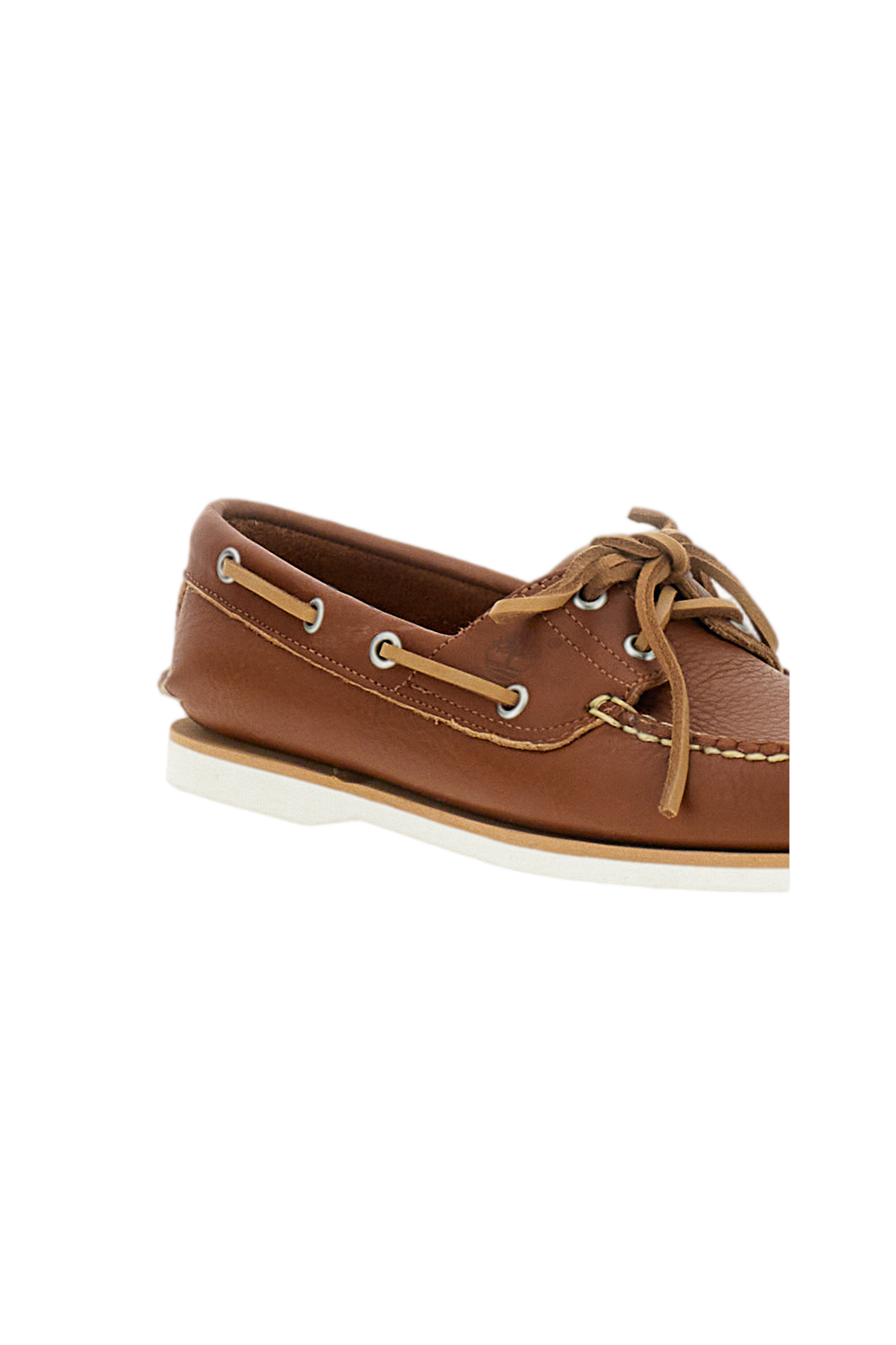 Traditional Hand-Stitched Brown Leather Boat Shoes
