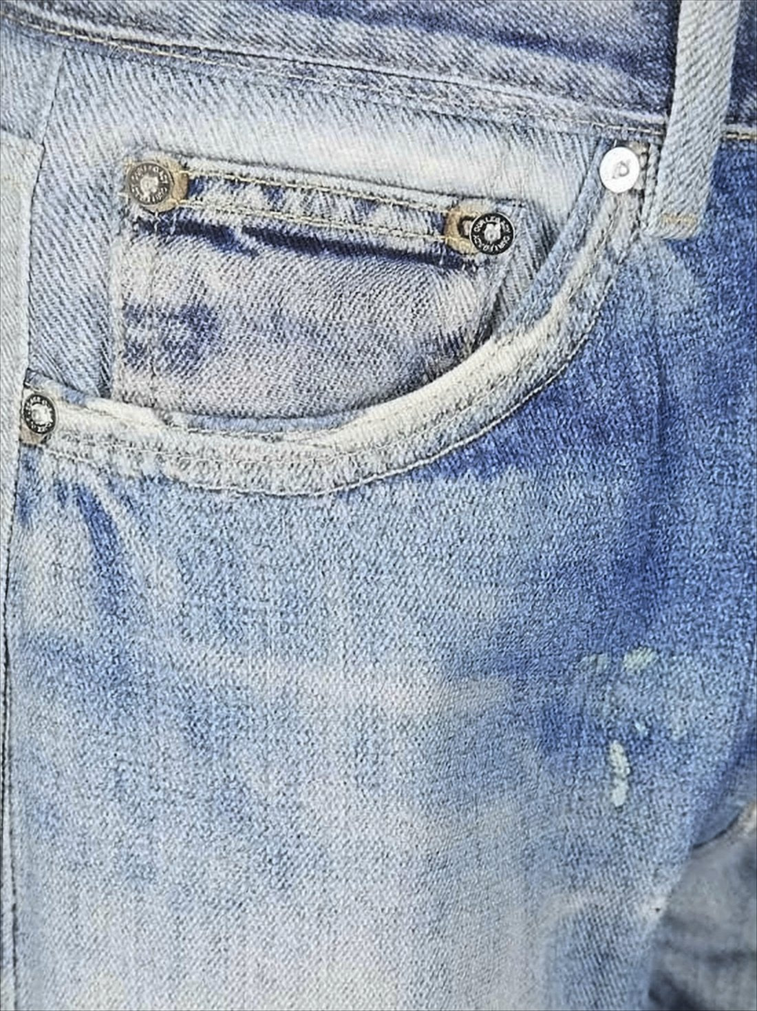 Faded Blue Denim Pants