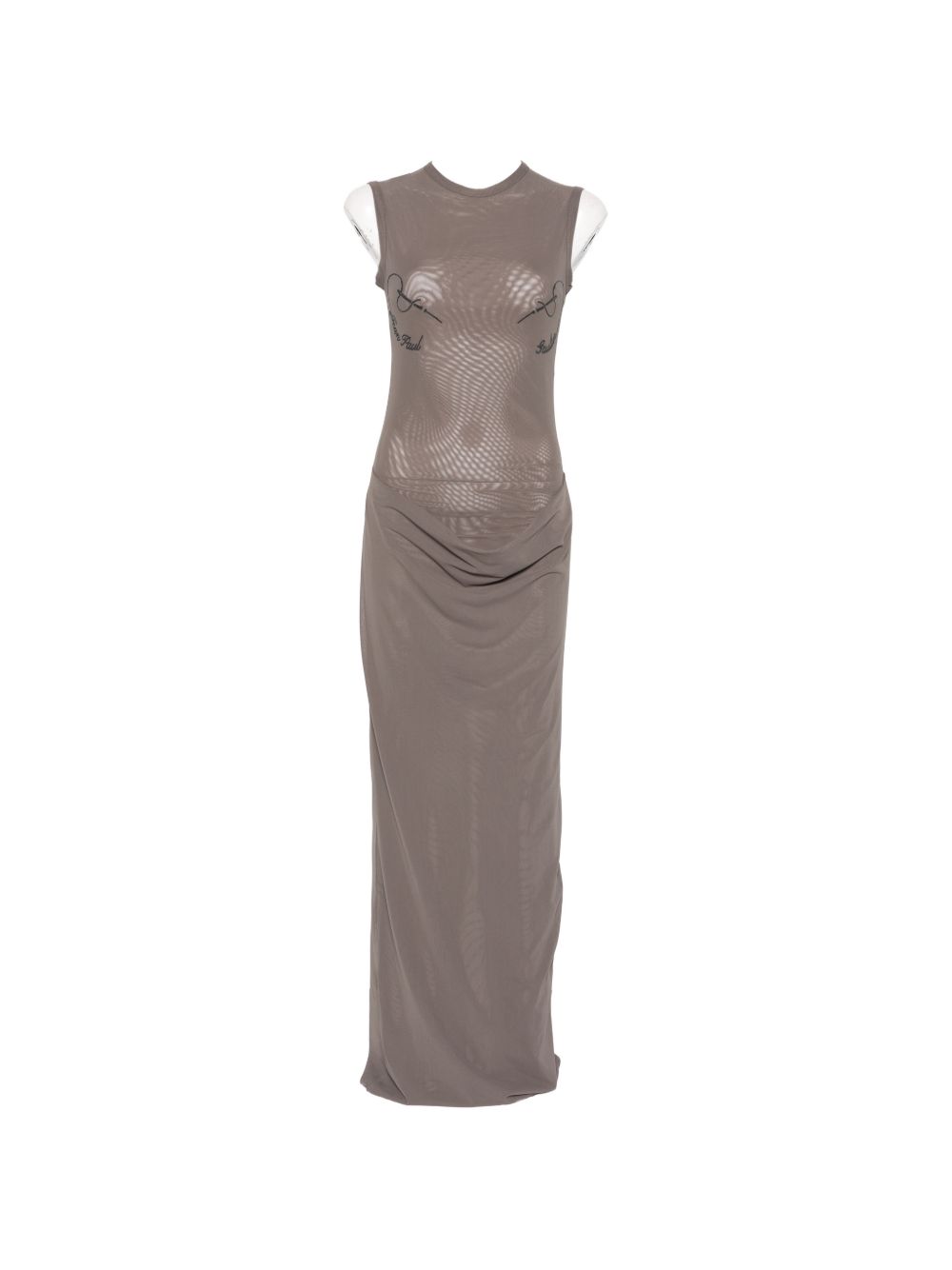 Sleeveless Maxi Dress with Embroidered Detail