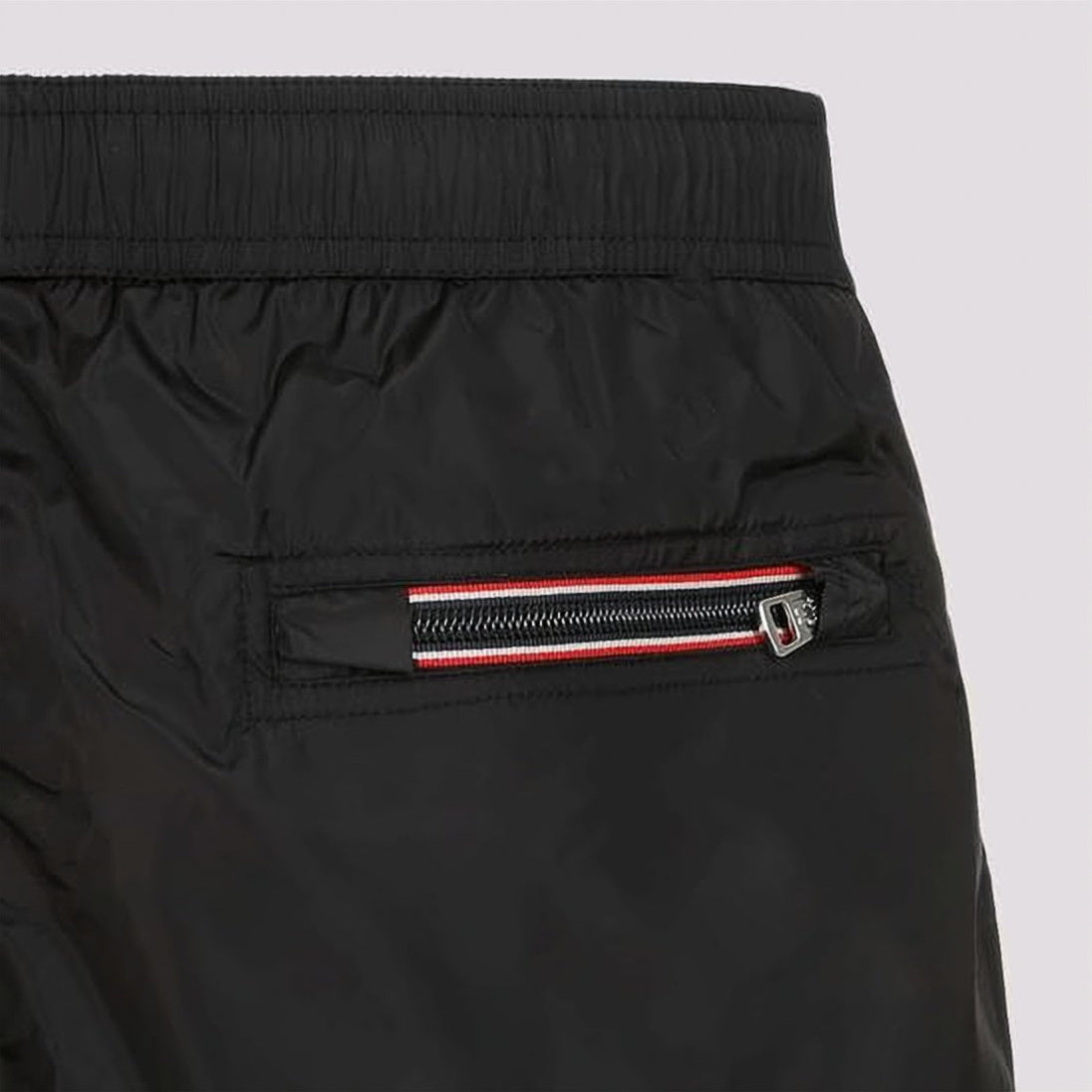 Black Polyamide Shorts with Drawstring Waistband