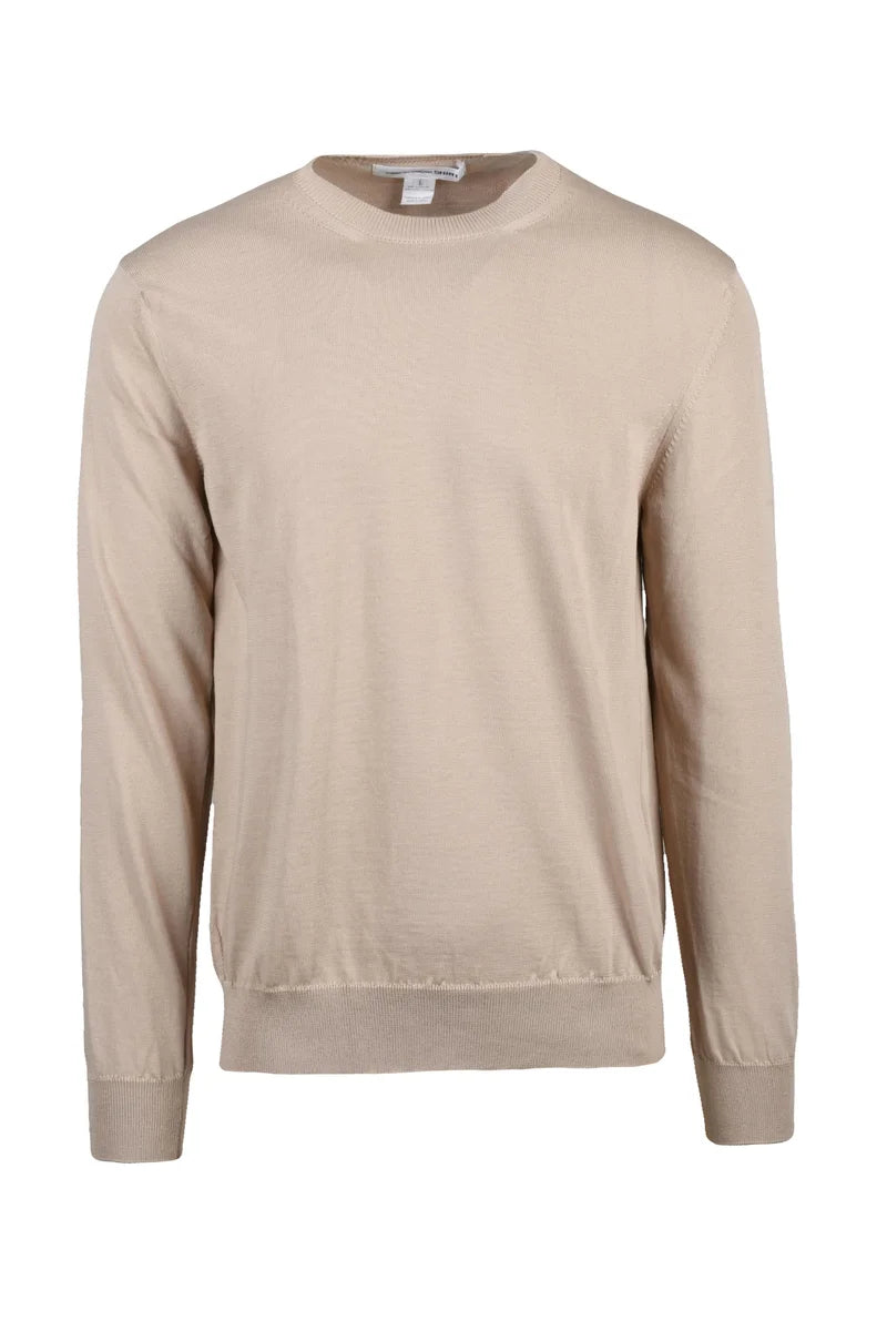 Crew Neck Sweater - Beige
