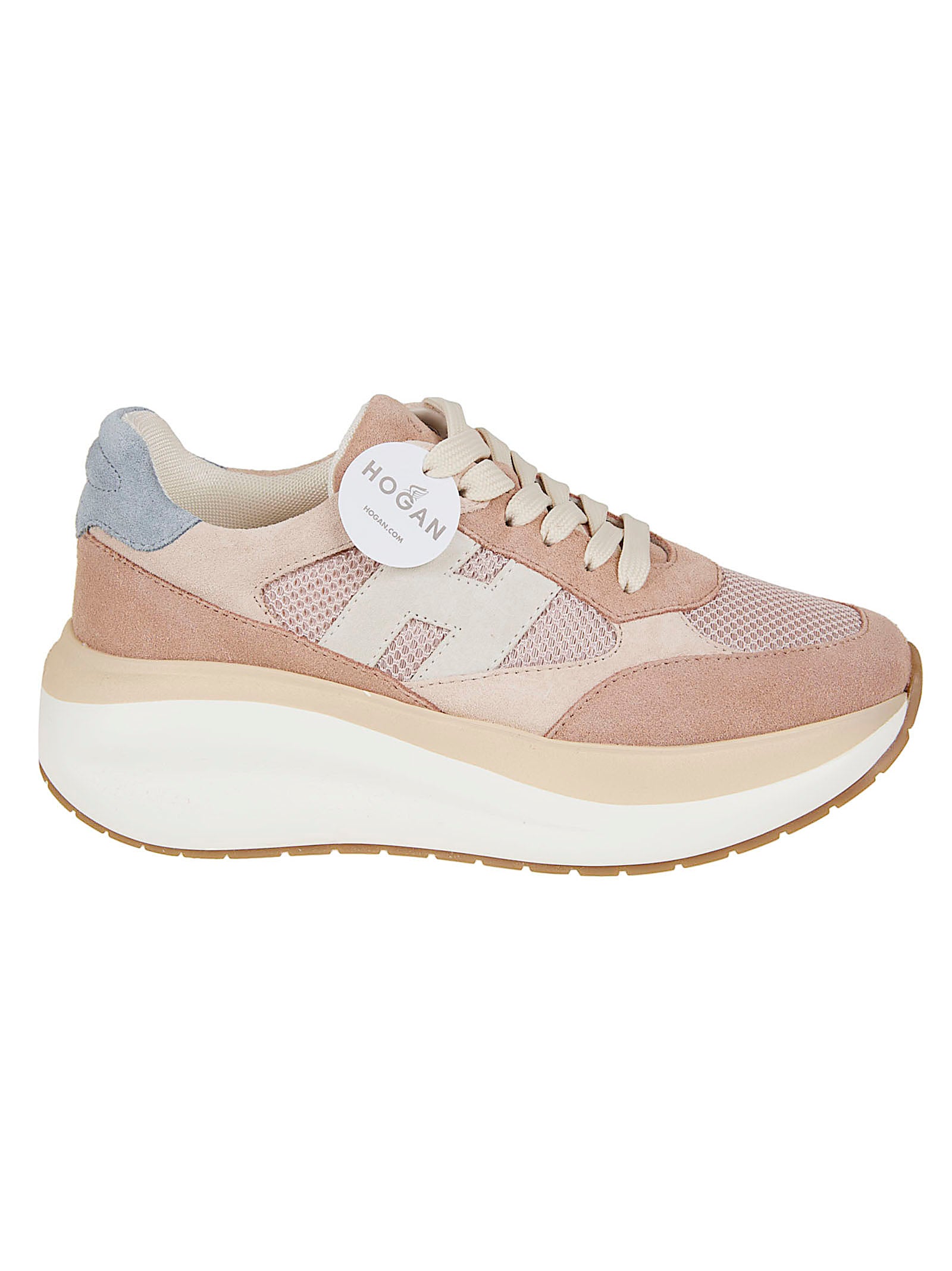 Calfskin Sneakers with Suede and Mesh Elements