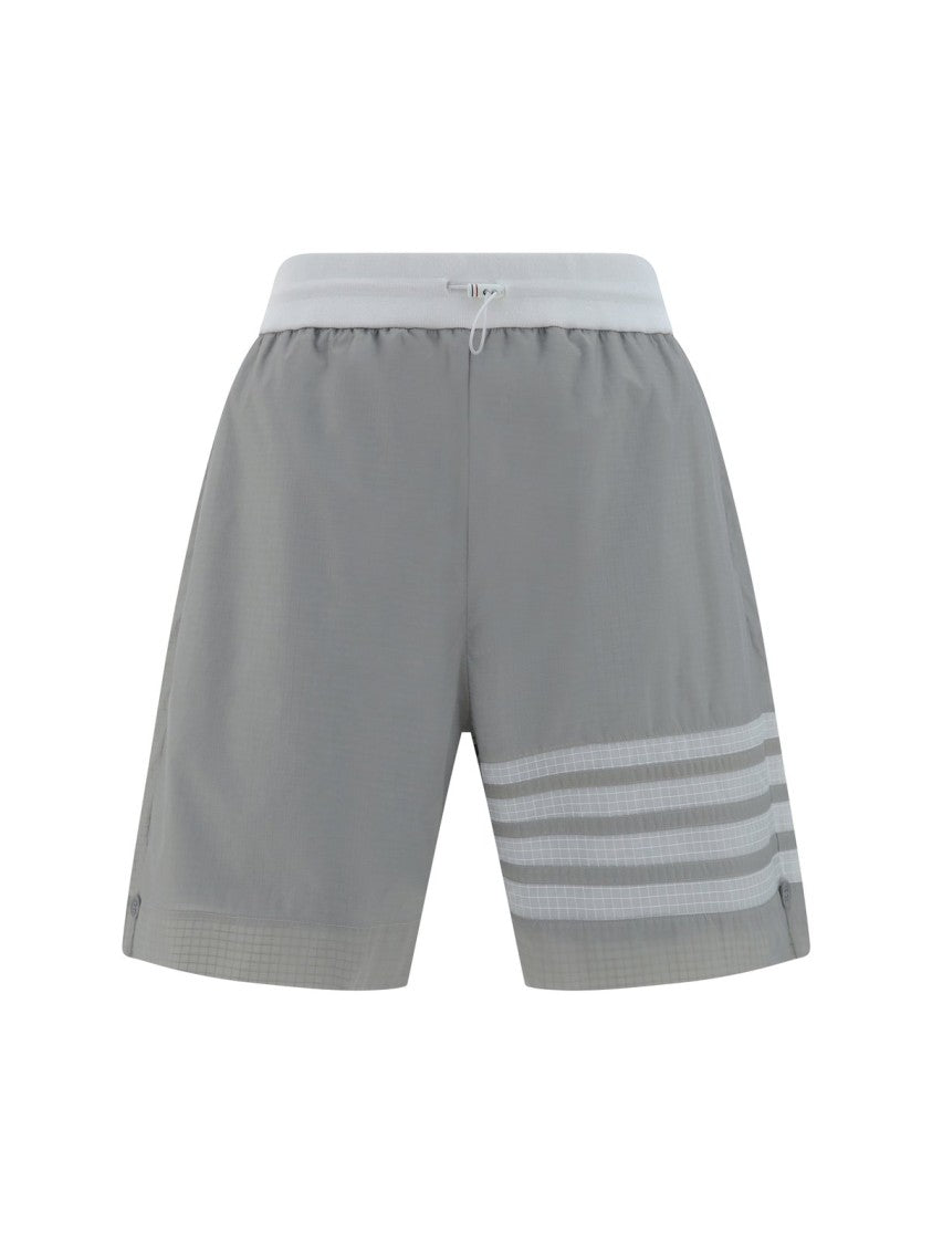Light Grey Shorts with Elastic Waistband