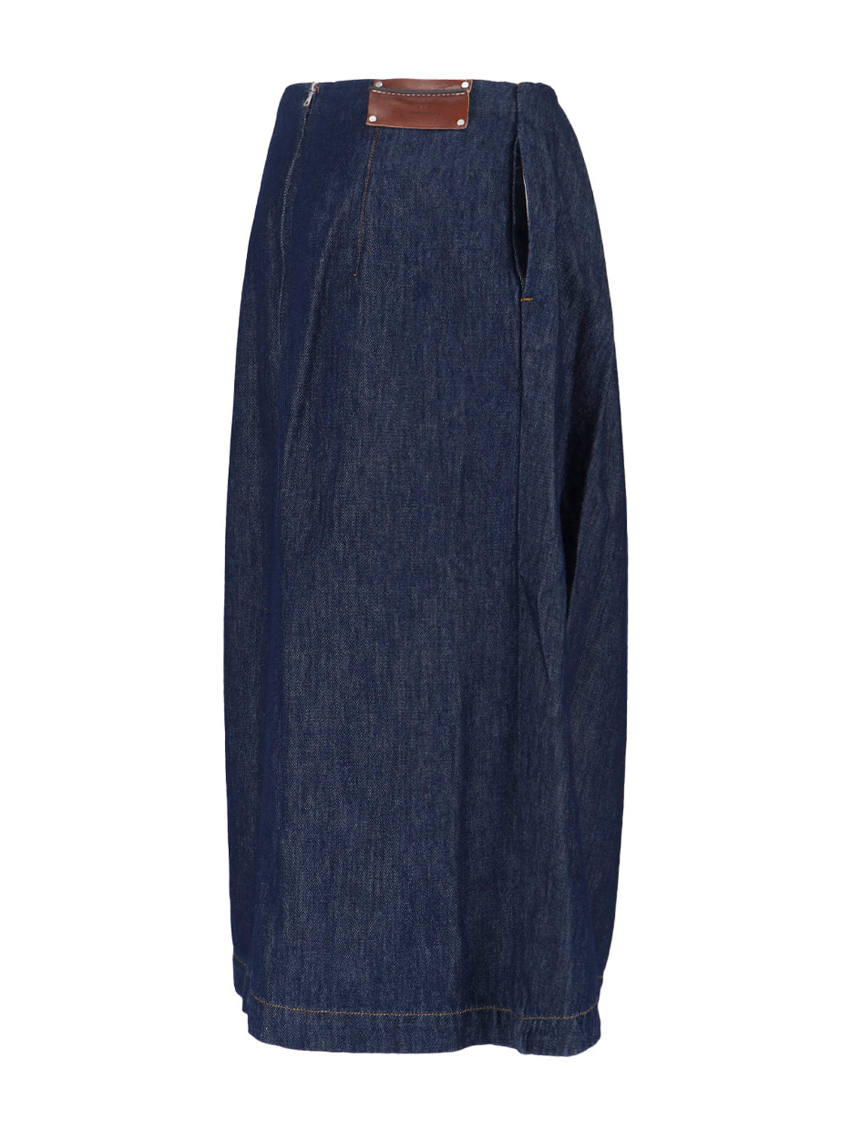 Midi Denim Skirt – Blue