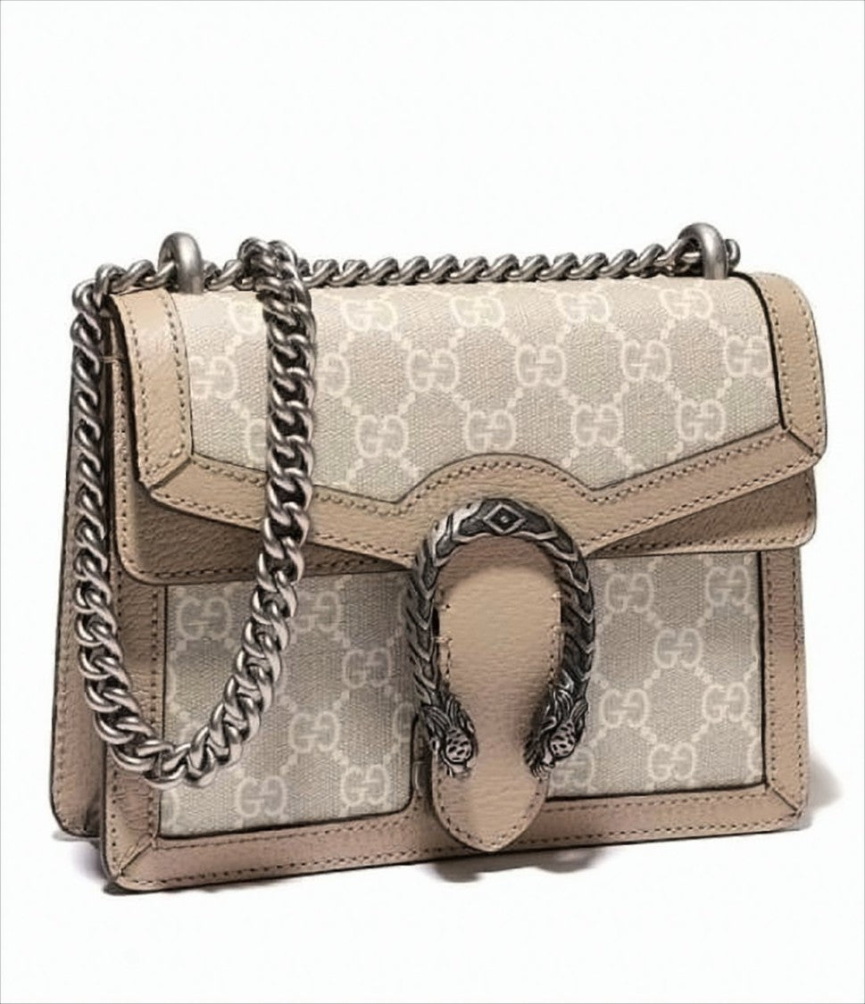 Monogrammed Canvas Shoulder Bag