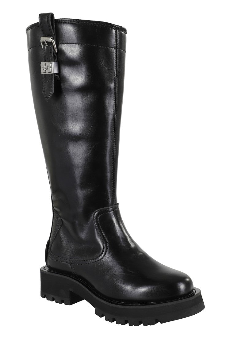 Studs High Boot Crinkle