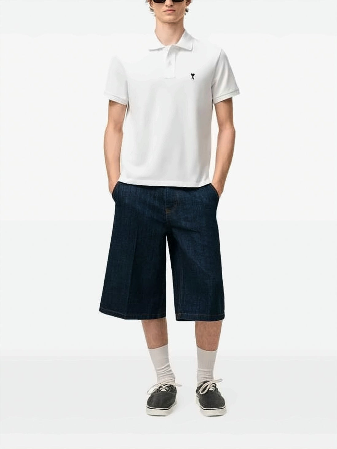 Polo Shirt With Embroidered Heart Logo