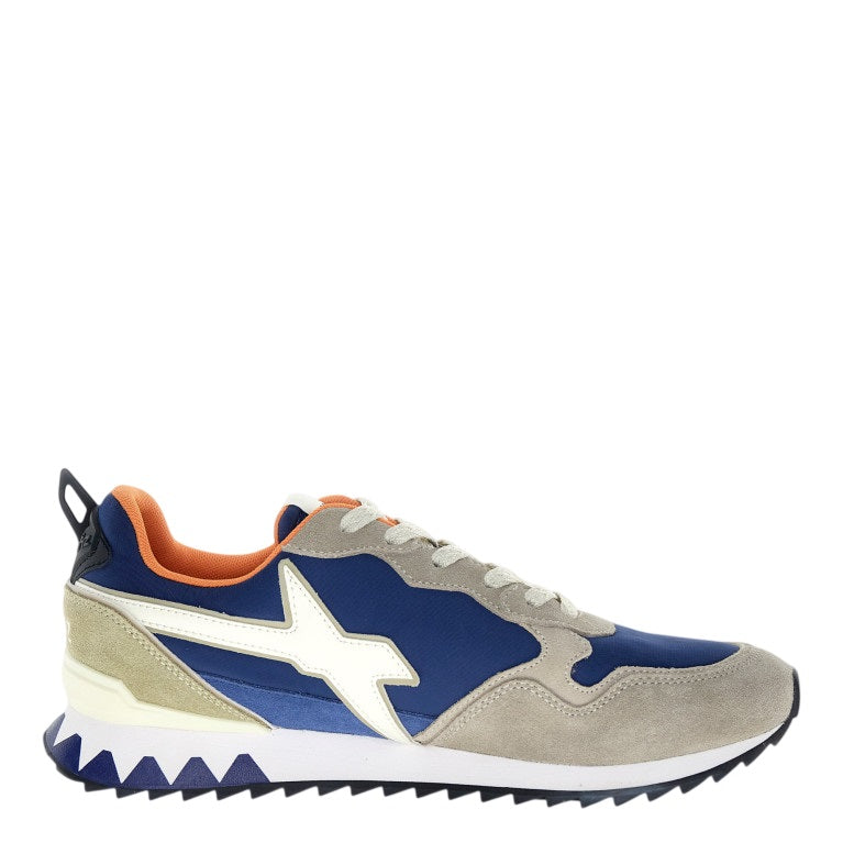 Two-Tone Jet Sneakers with Suede