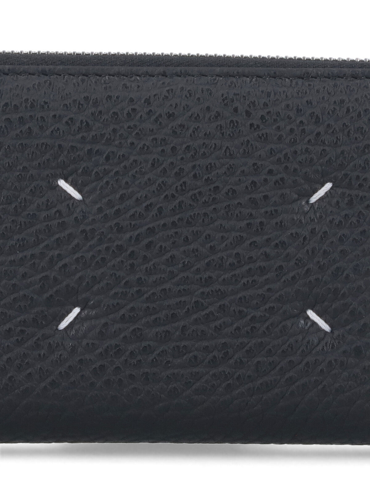 Textured Calf Leather Zip Wallet