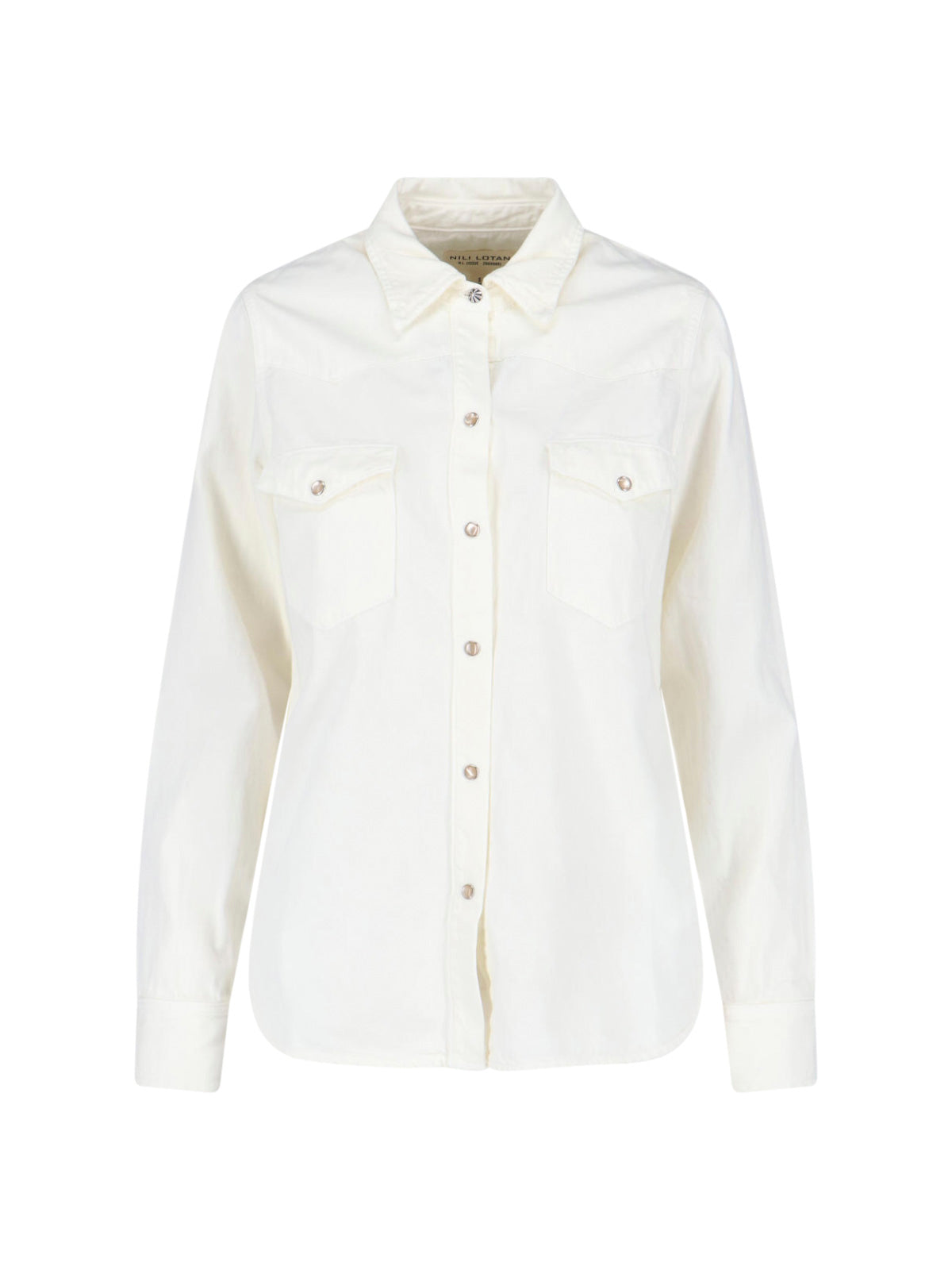 Crisp White Shirt with Structured Collar