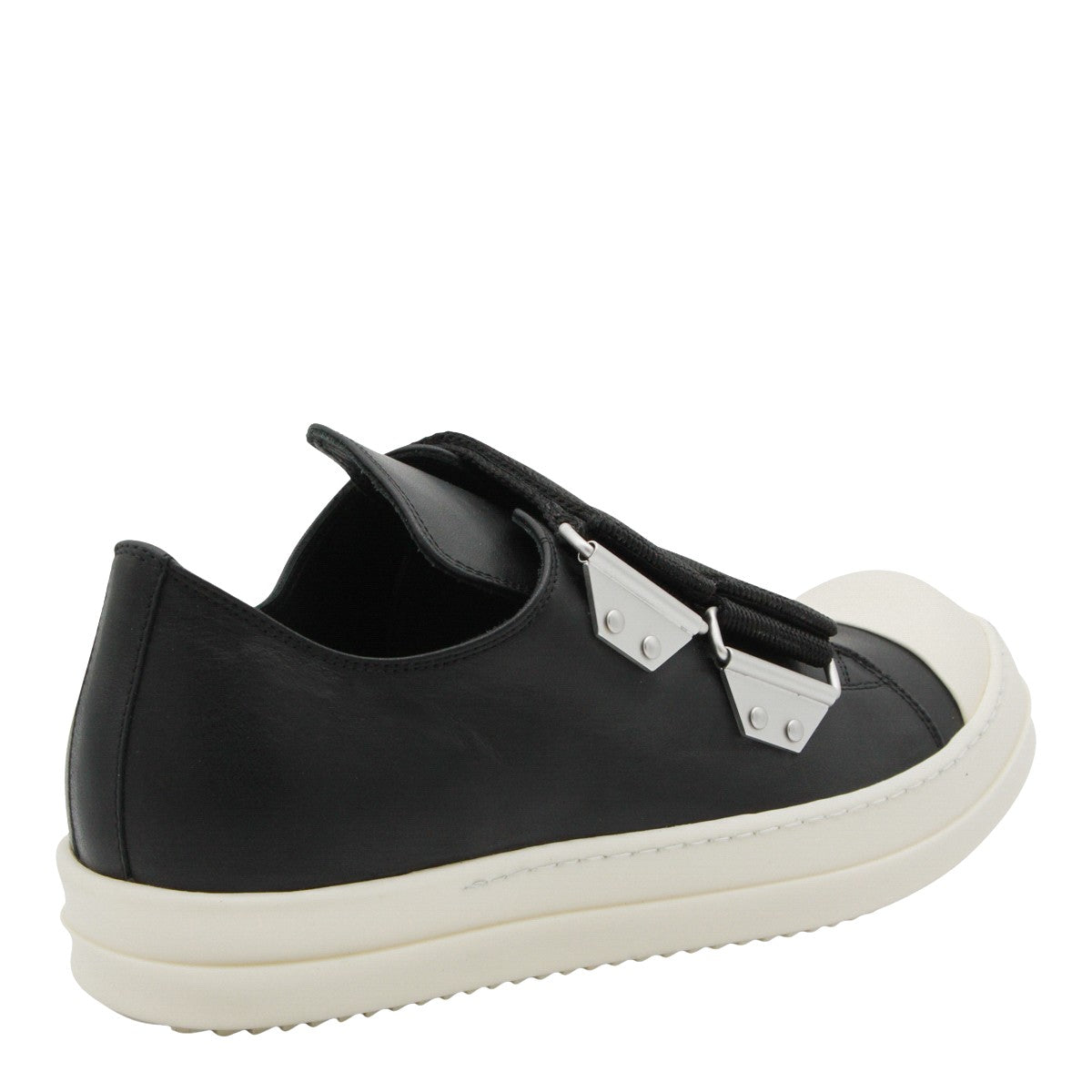 Black Sneakers With Contrasting Rubber Toe Cap