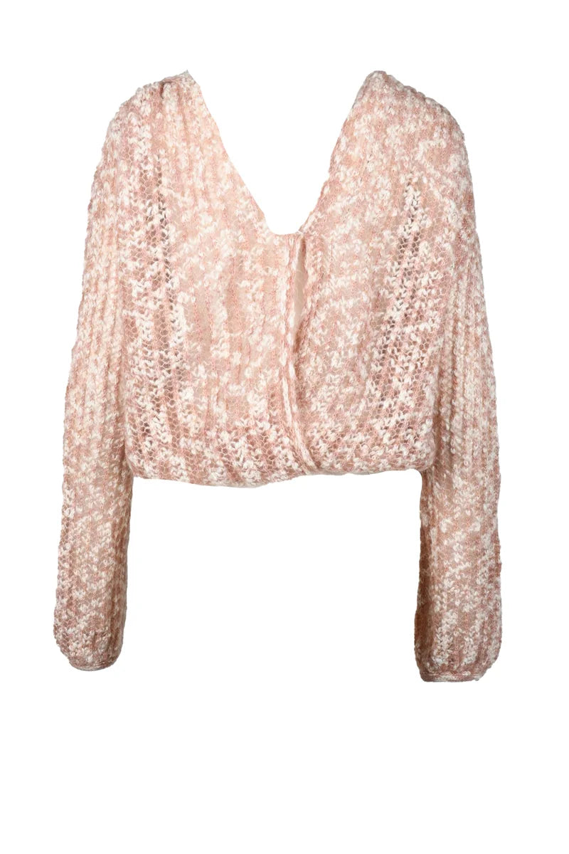 Mohair/Cotton Cardigan - Pink