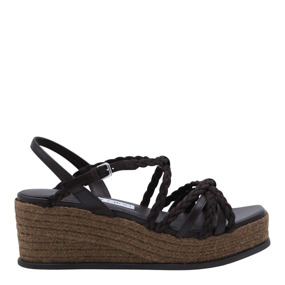 Wedge Platform Flat Shoes with Braided Straps