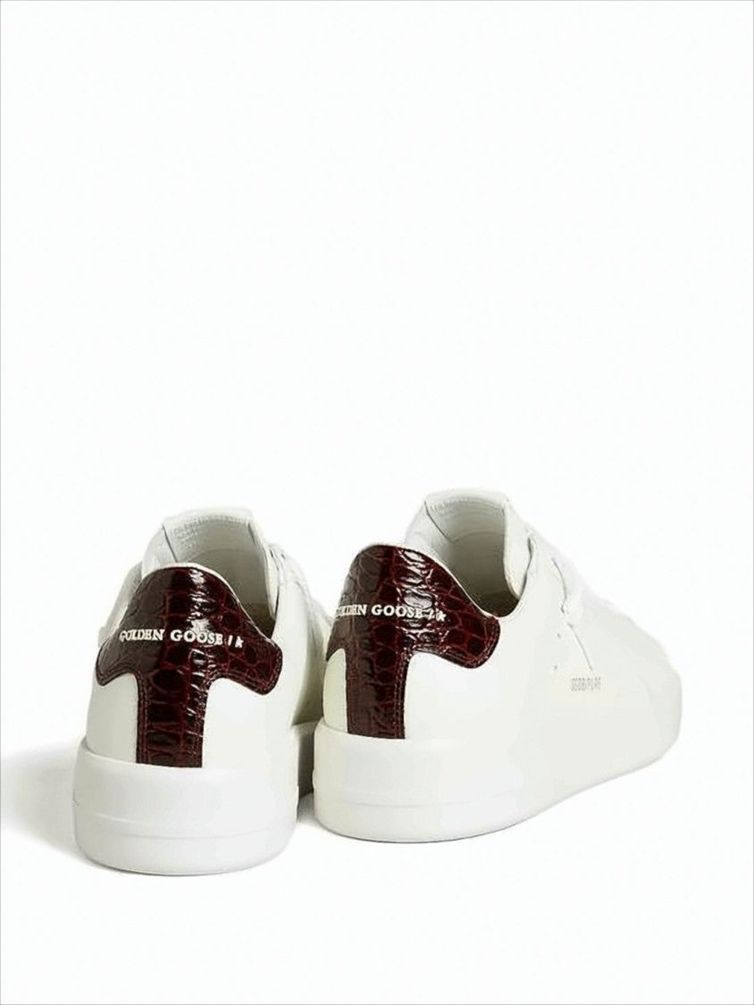 Low-Top White Leather Sneakers