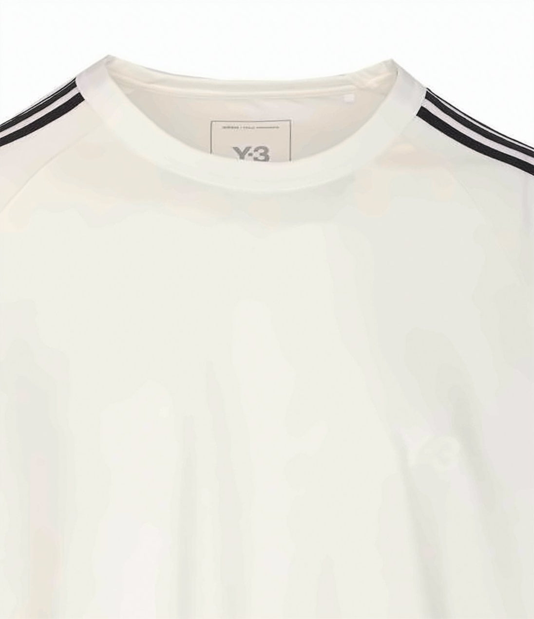 White T-Shirt with Tonal Branding