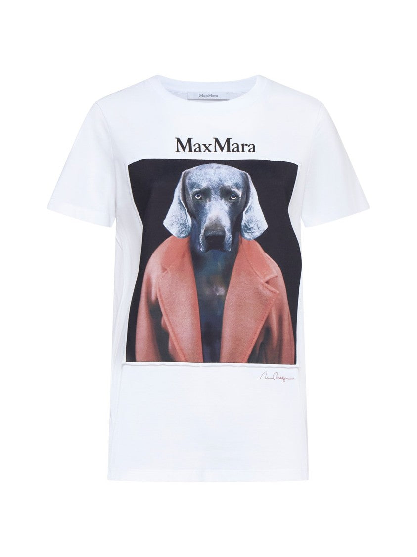Graphic Print T-shirt with Classic Crew Neckline
