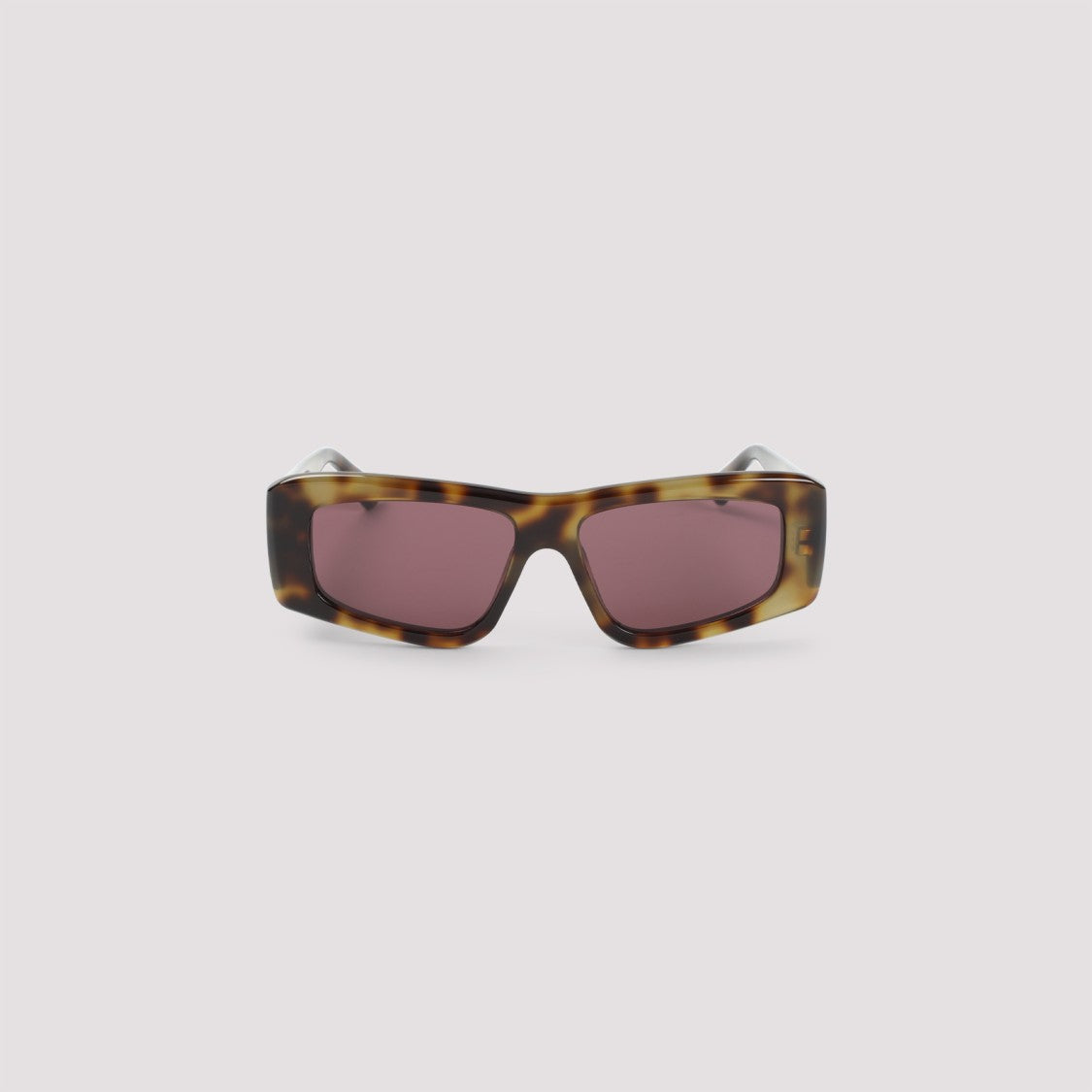 Oversized Brown Acetate Sunglasses With Tinted Lenses