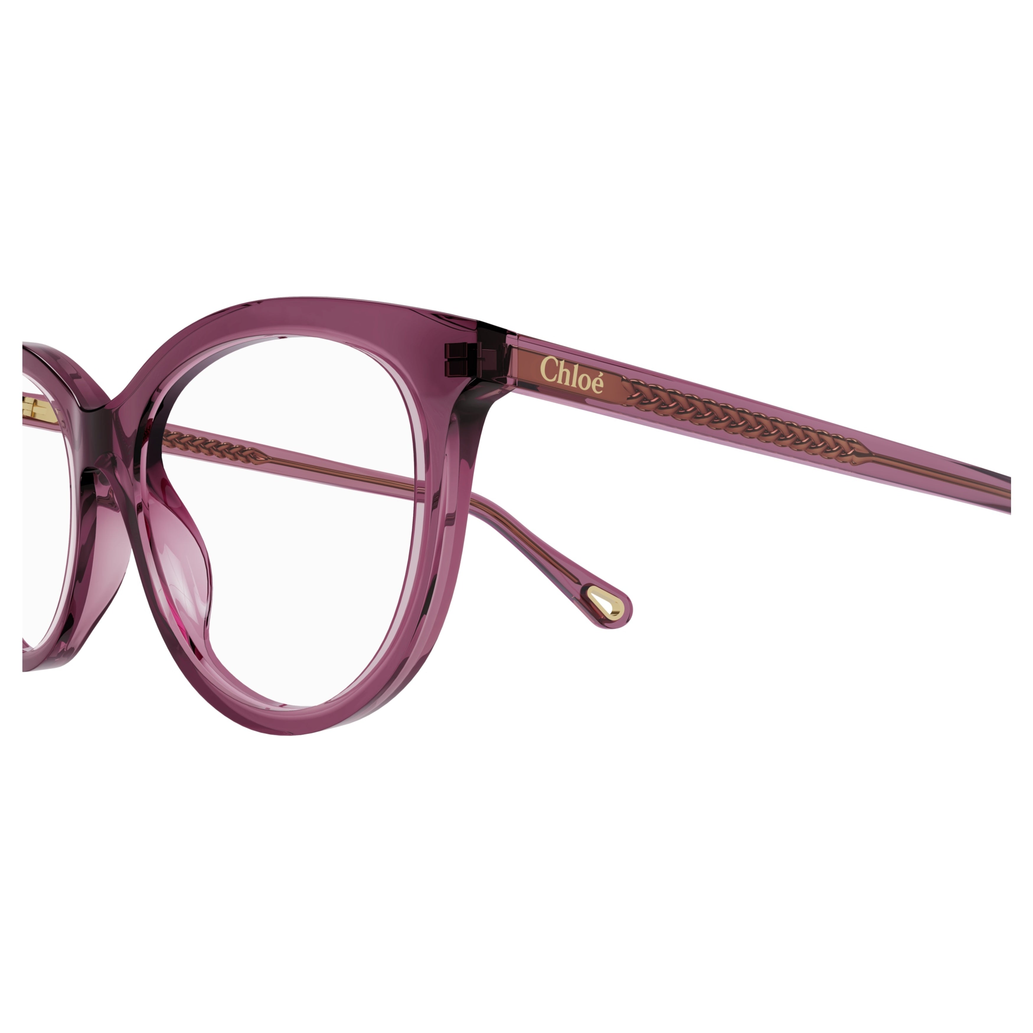 Ch0117o Rounded Cat-Eye Eyeglasses