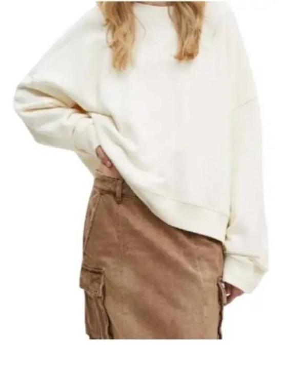 Relaxed-Fit Long-Sleeved Top With Dropped Shoulders