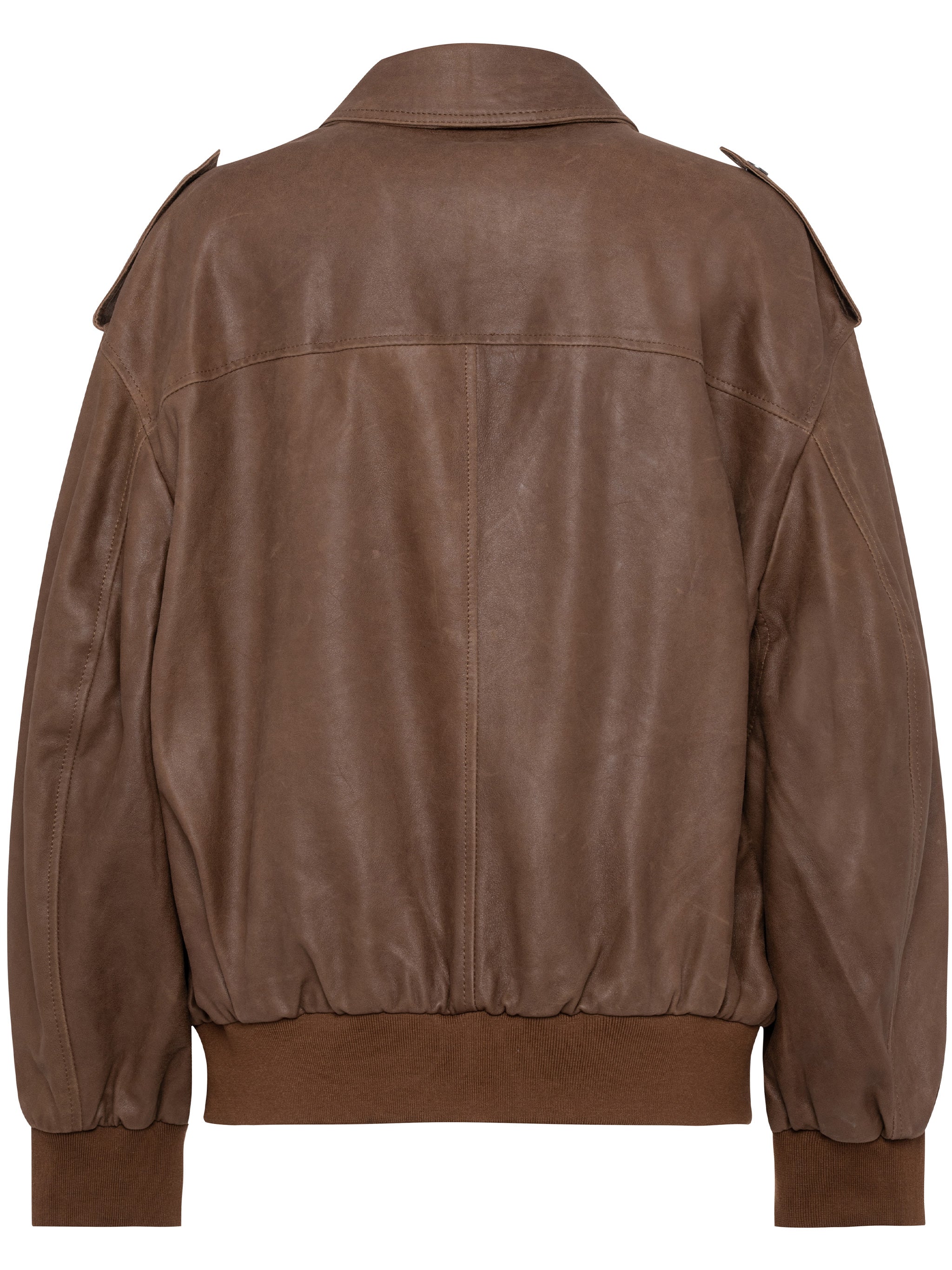 Brown New Blossom Boxy Fabric Jacket