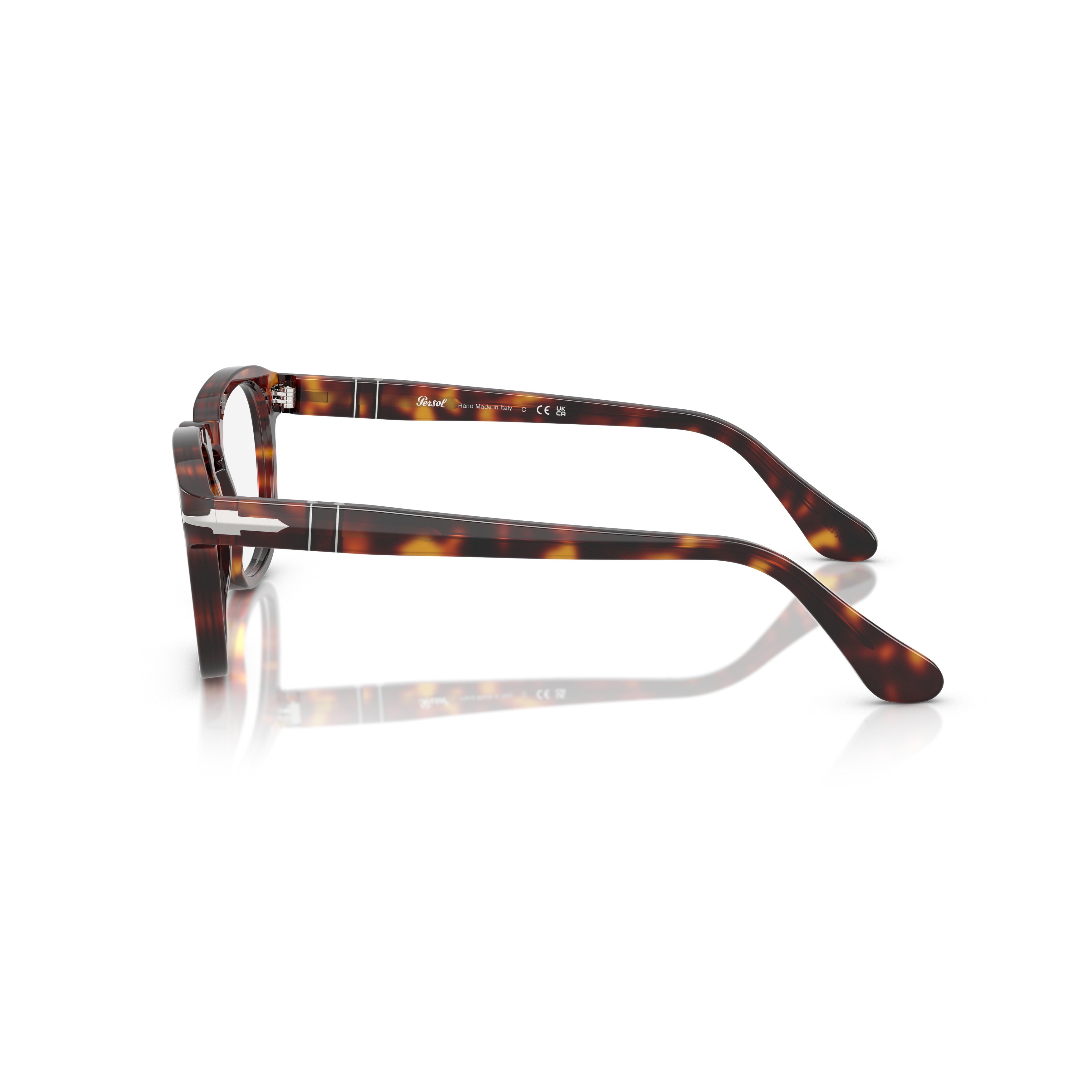 0po3376v Classic Square Acetate Eyeglasses with Tortoiseshell Pattern