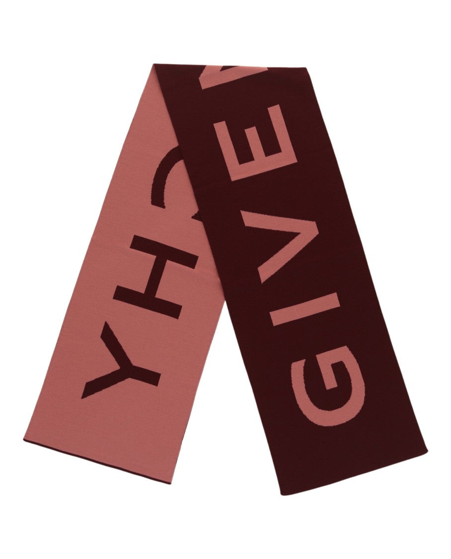 Reversible Wool Scarf With Bold Logo Design