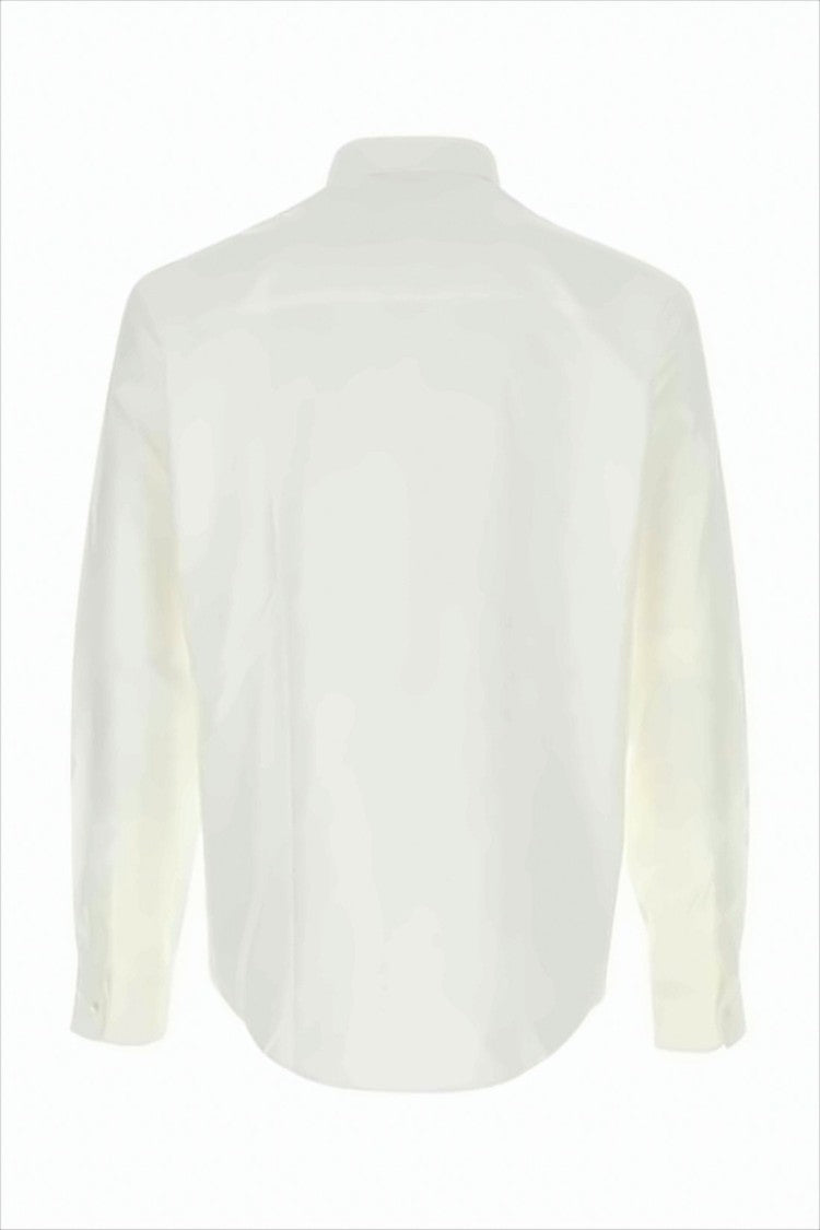 Long-Sleeve Classic Button-Down Shirt With Embroidered Fox Logo