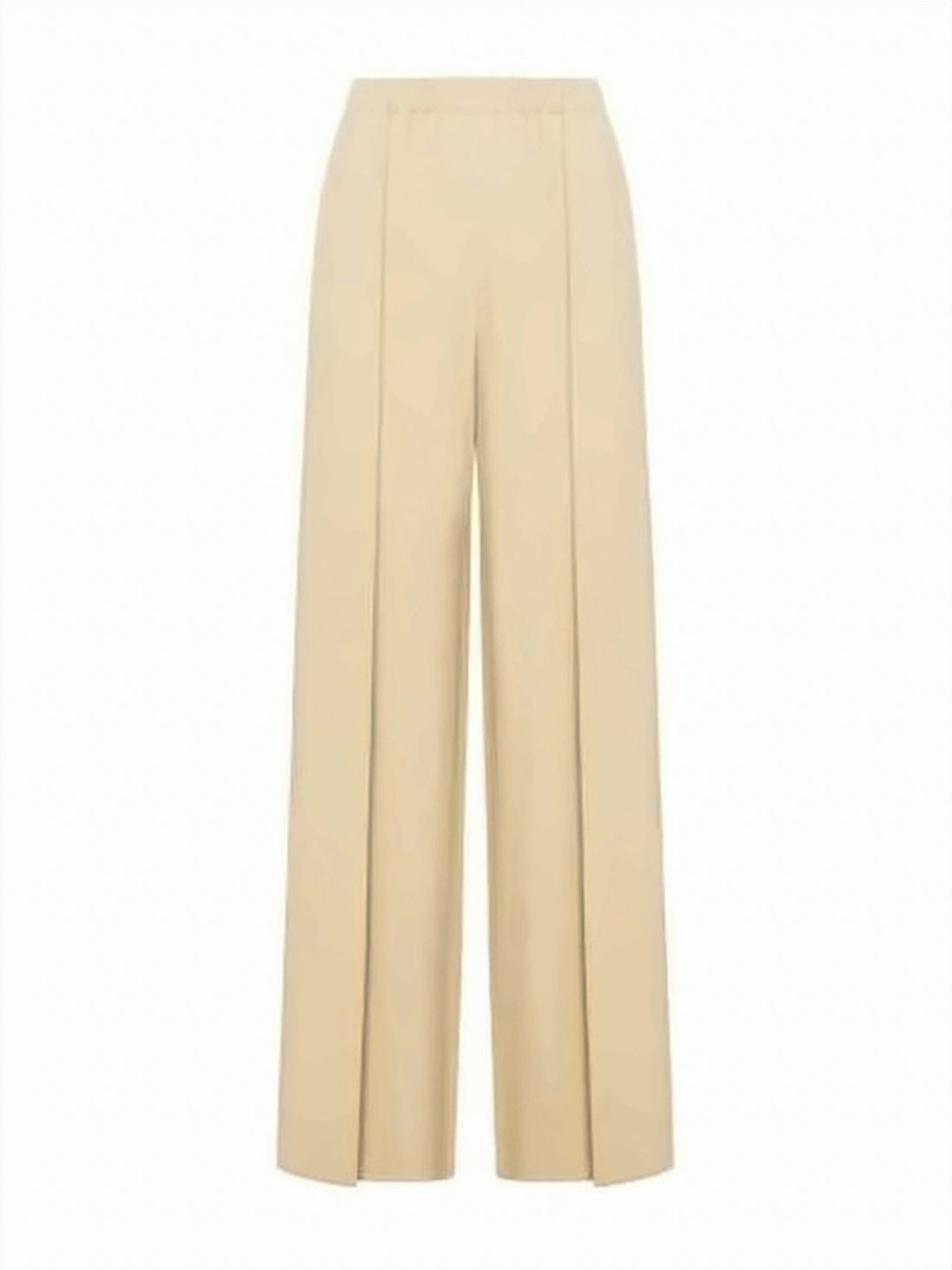 Wide-Leg Silk Pants