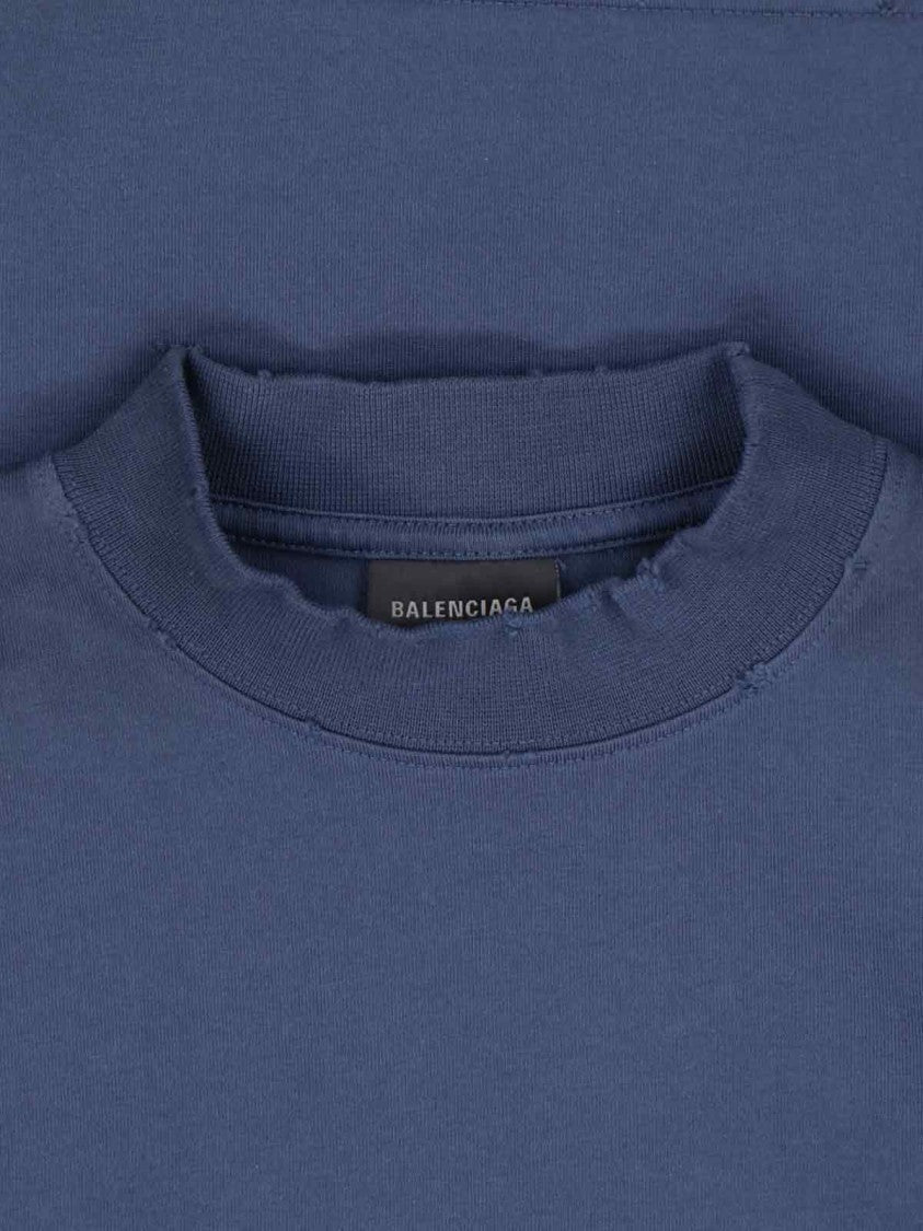 "Crypto" Printed T-Shirt – Vintage Blue