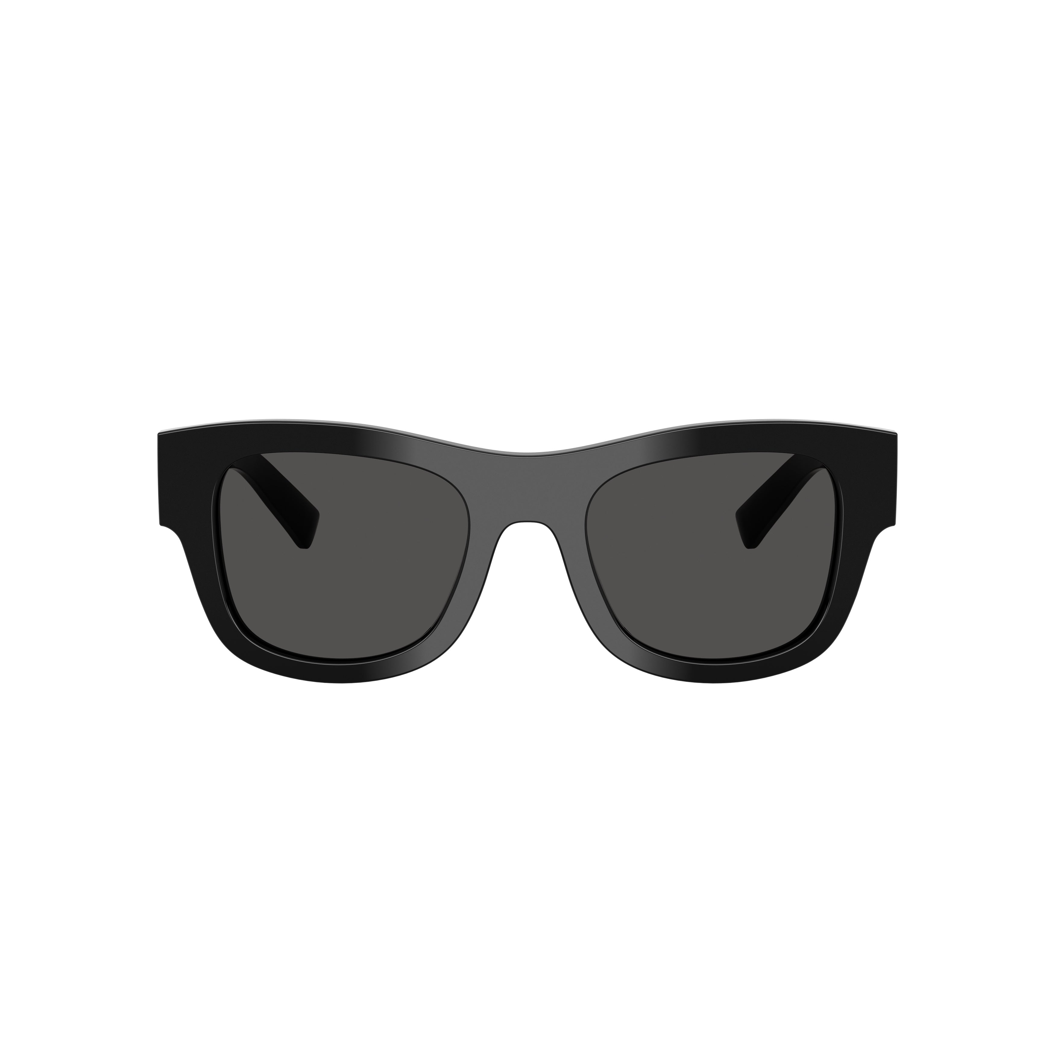 0dg4509 Bold Rectangular Black Acetate Sunglasses