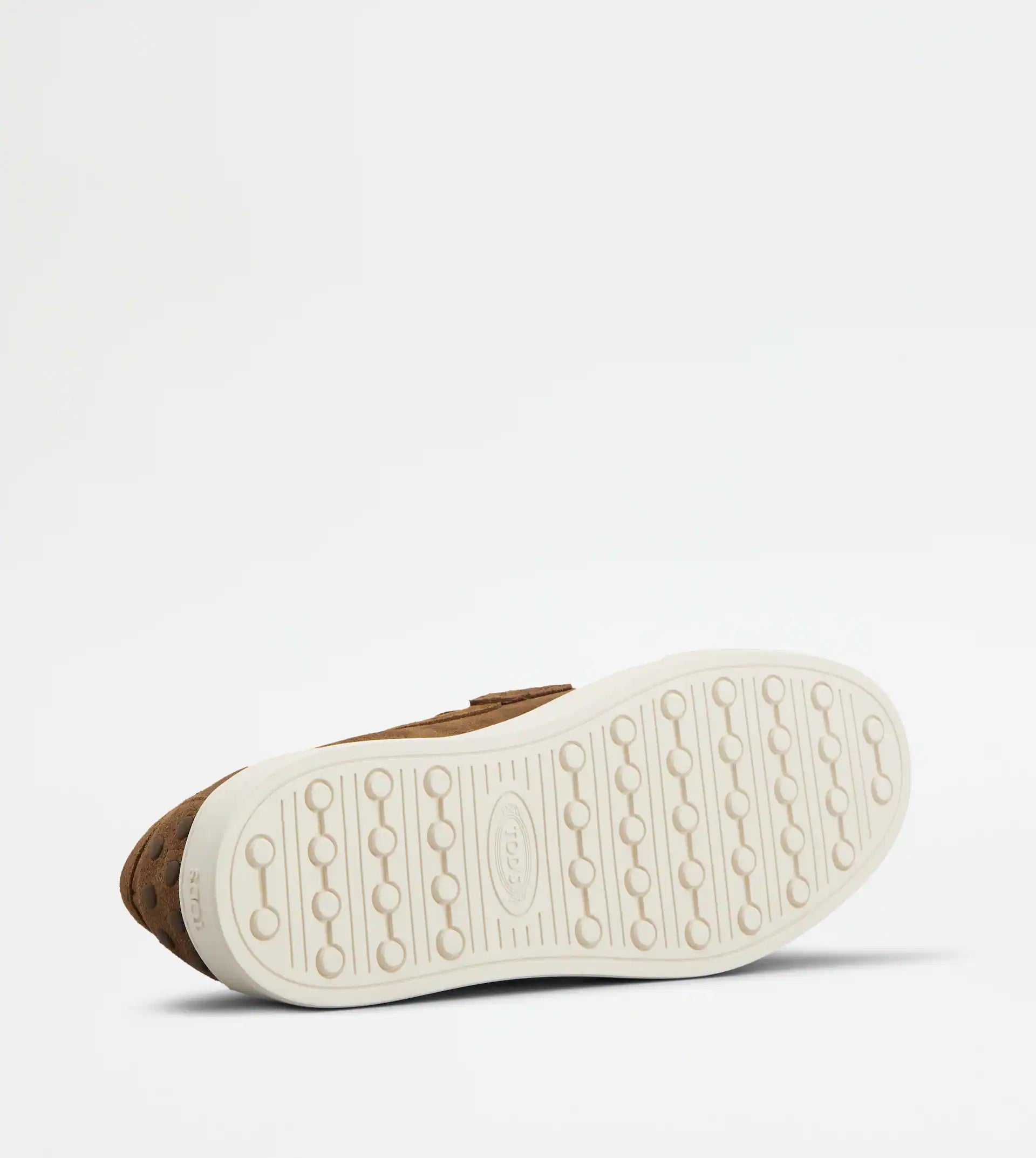 Light Brown Suede Penny Loafers