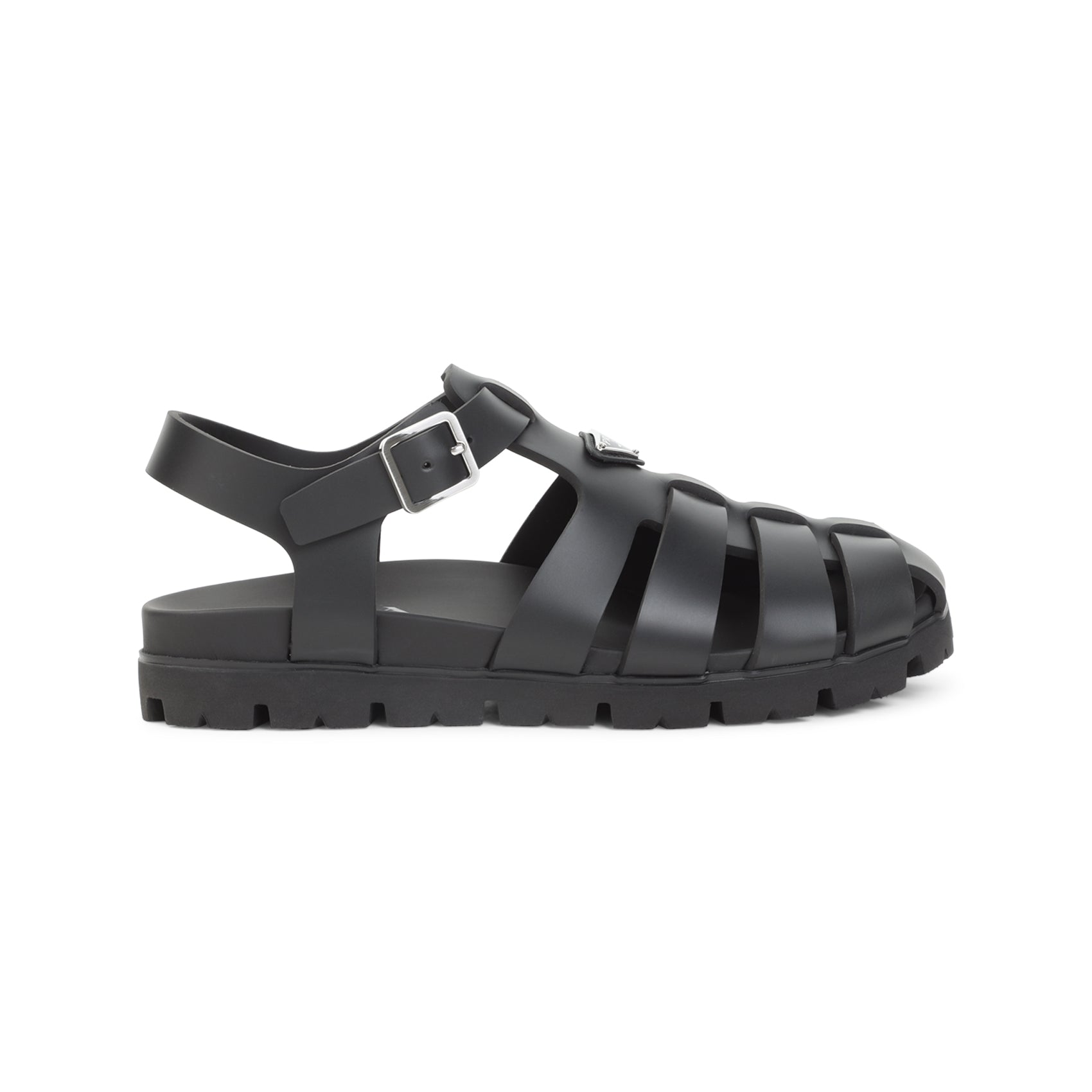 Black Cage Design Sandals