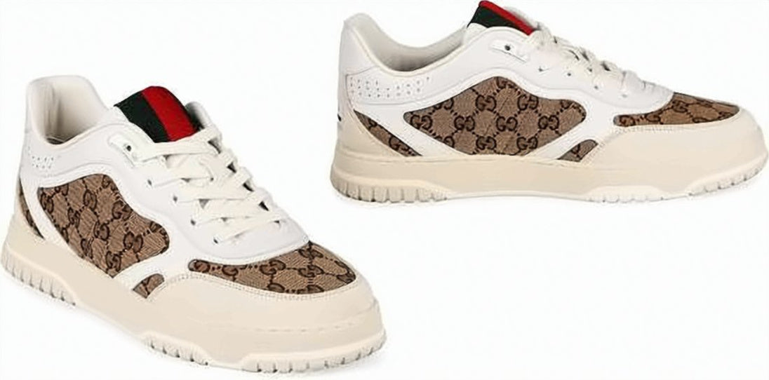Luxury Low-Top Sneakers with Monogram Details