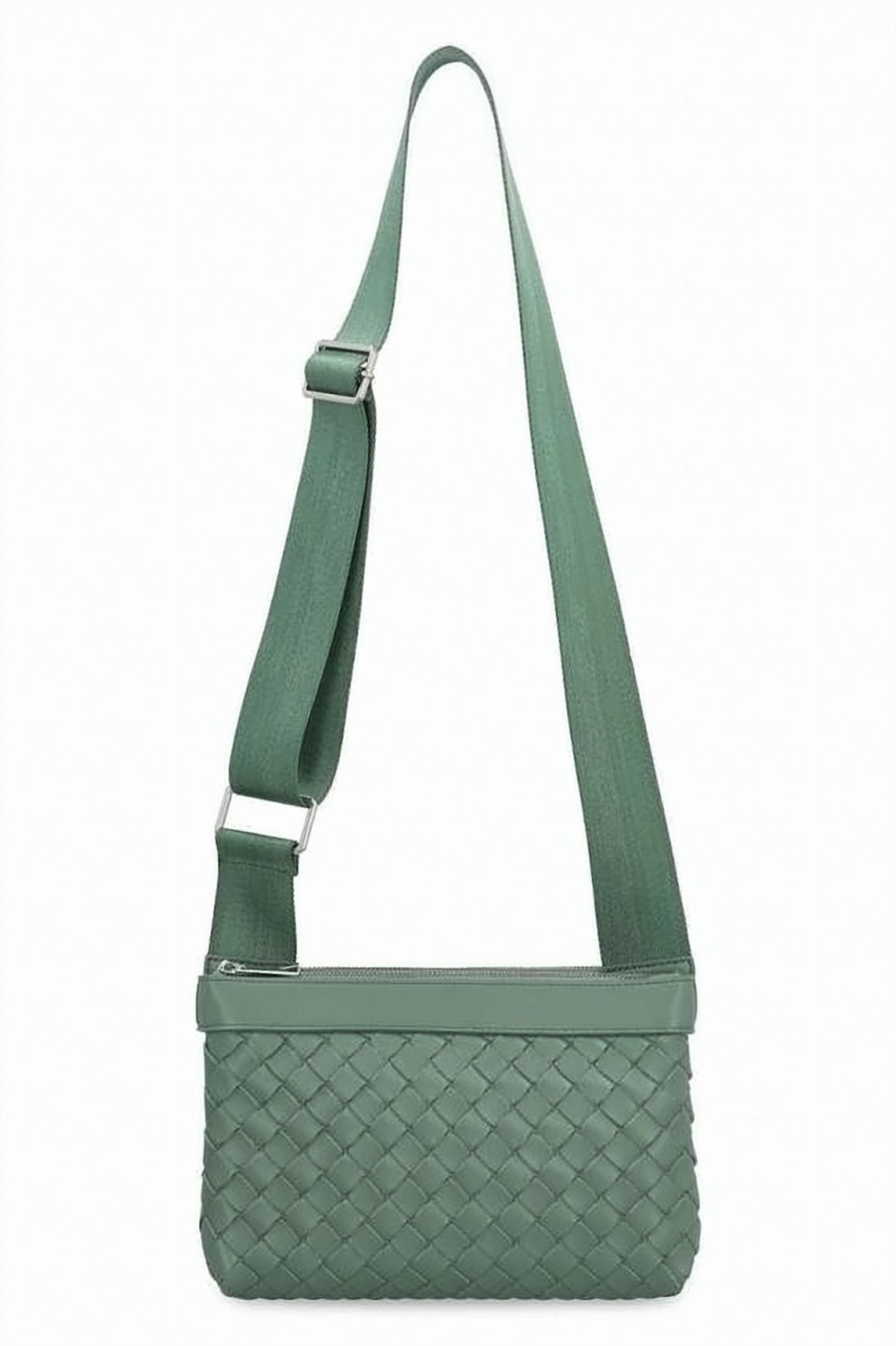 Woven Leather Crossbody Bag