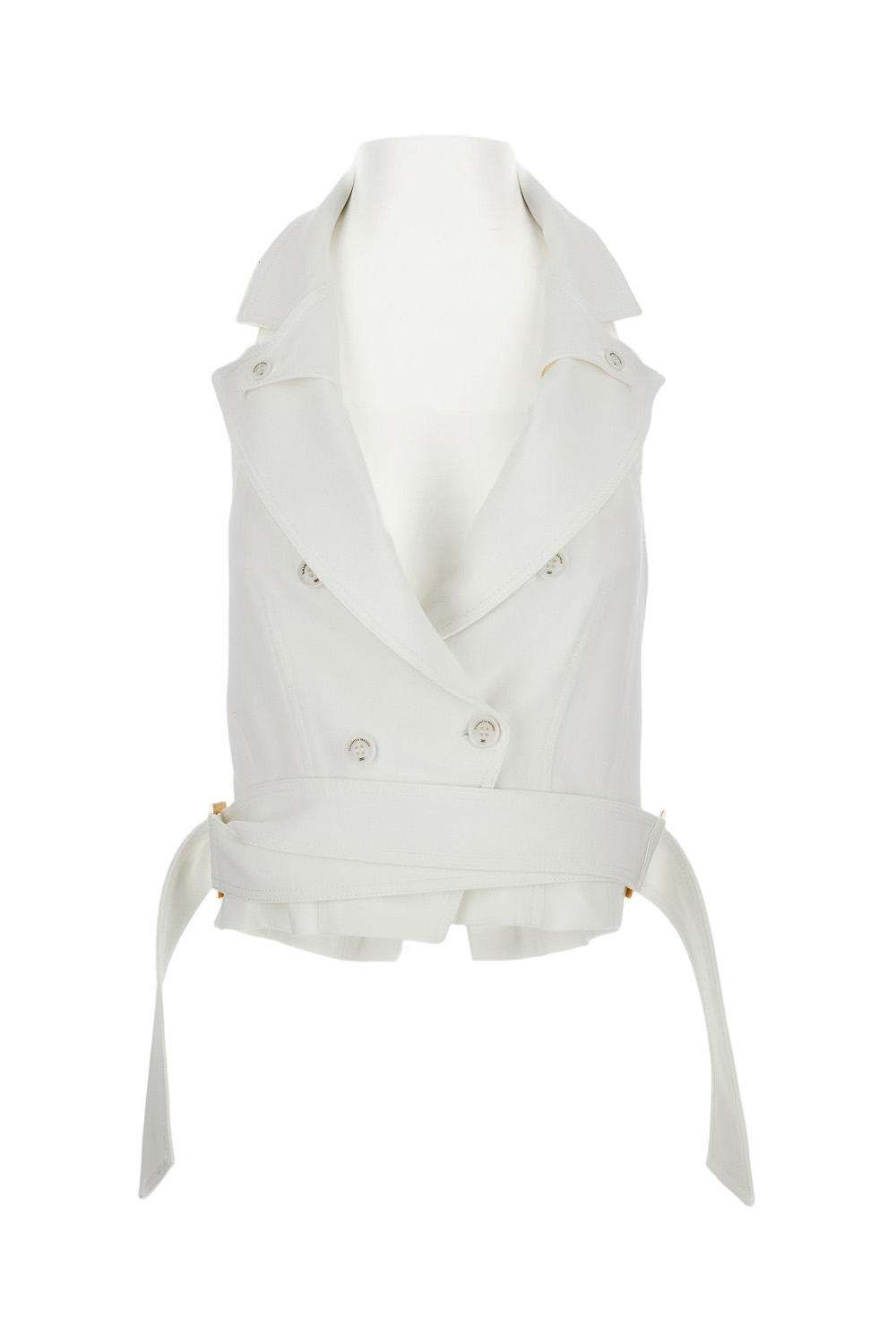Double-Breasted Sleeveless Vest