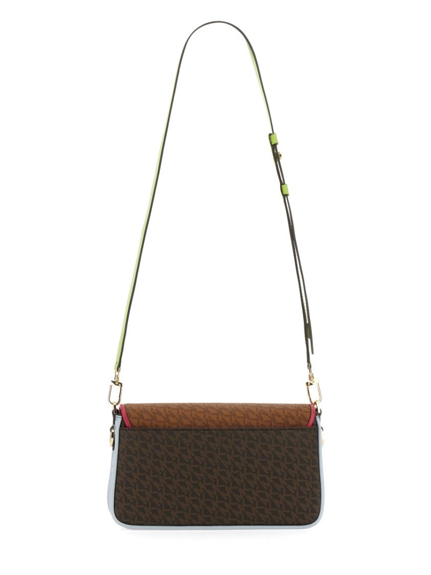 Structured Monogram Shoulder Bag