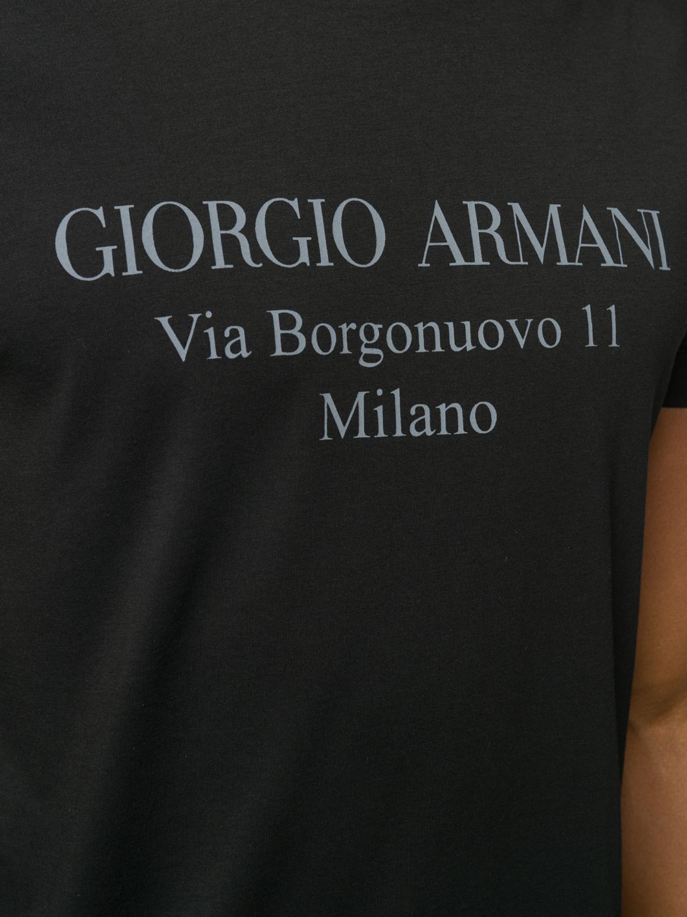 Crew Neck Black T-Shirt