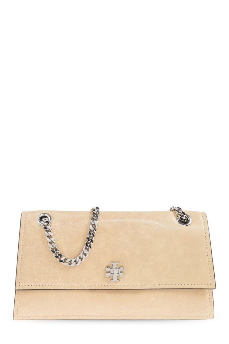 Beige Baguette Shoulder Bag