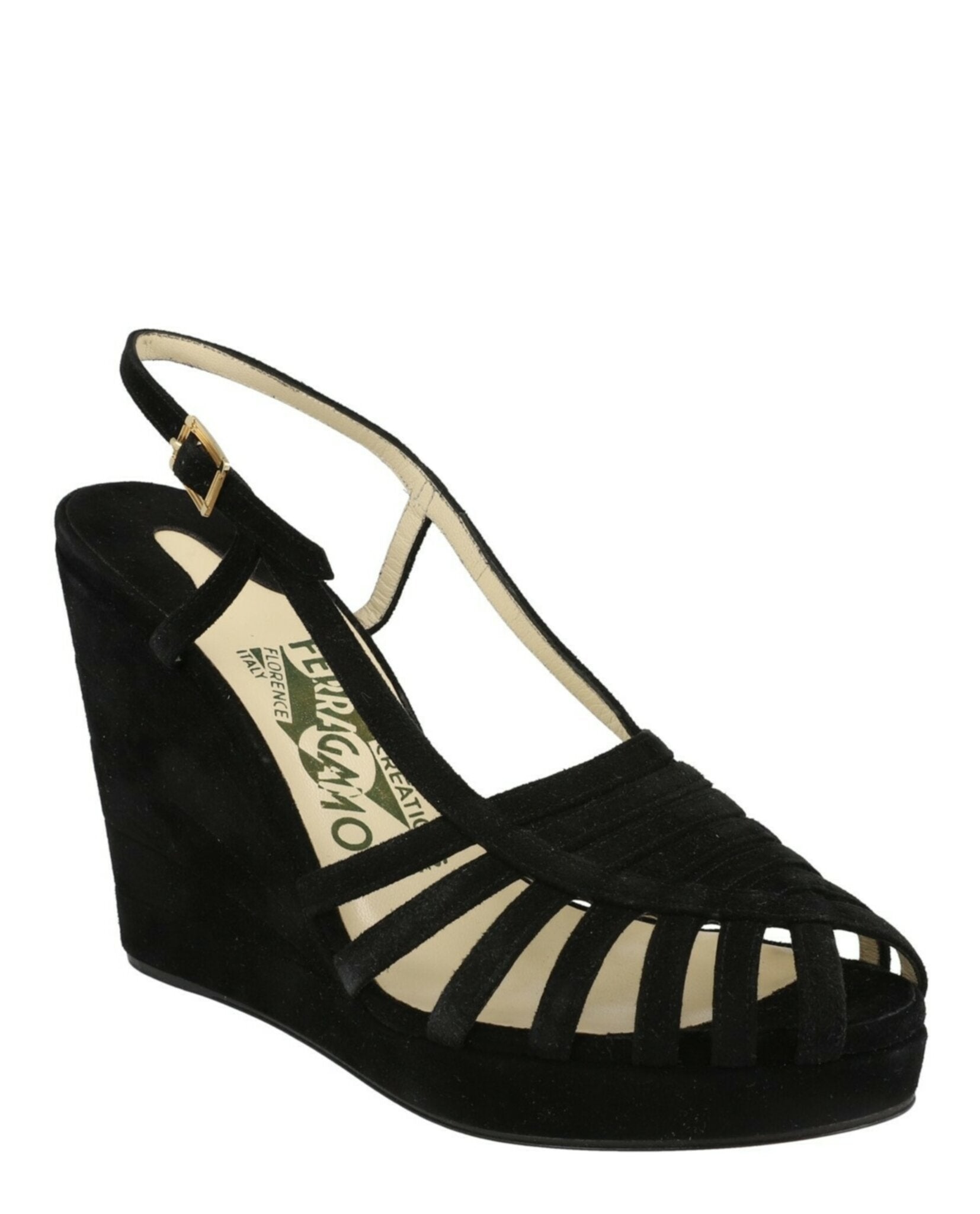 Claretta Archive Limited Edition 1940'S Suede Wedges