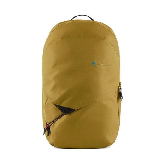 Rounded Minimalist Brown Backpack with Zipper Closure