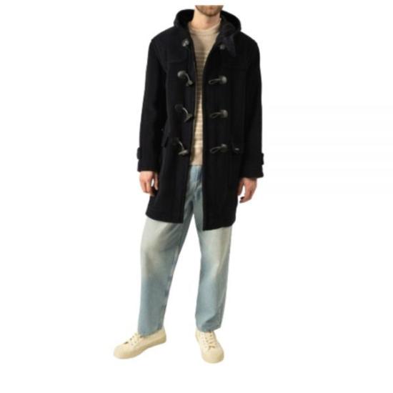 Relaxed-Fit Hooded Coat With Toggle Fastenings