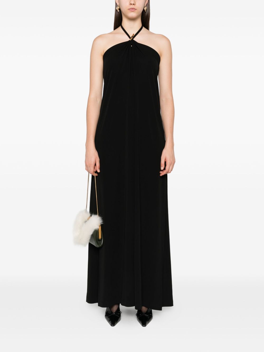 Maxi-Length Halterneck Dress